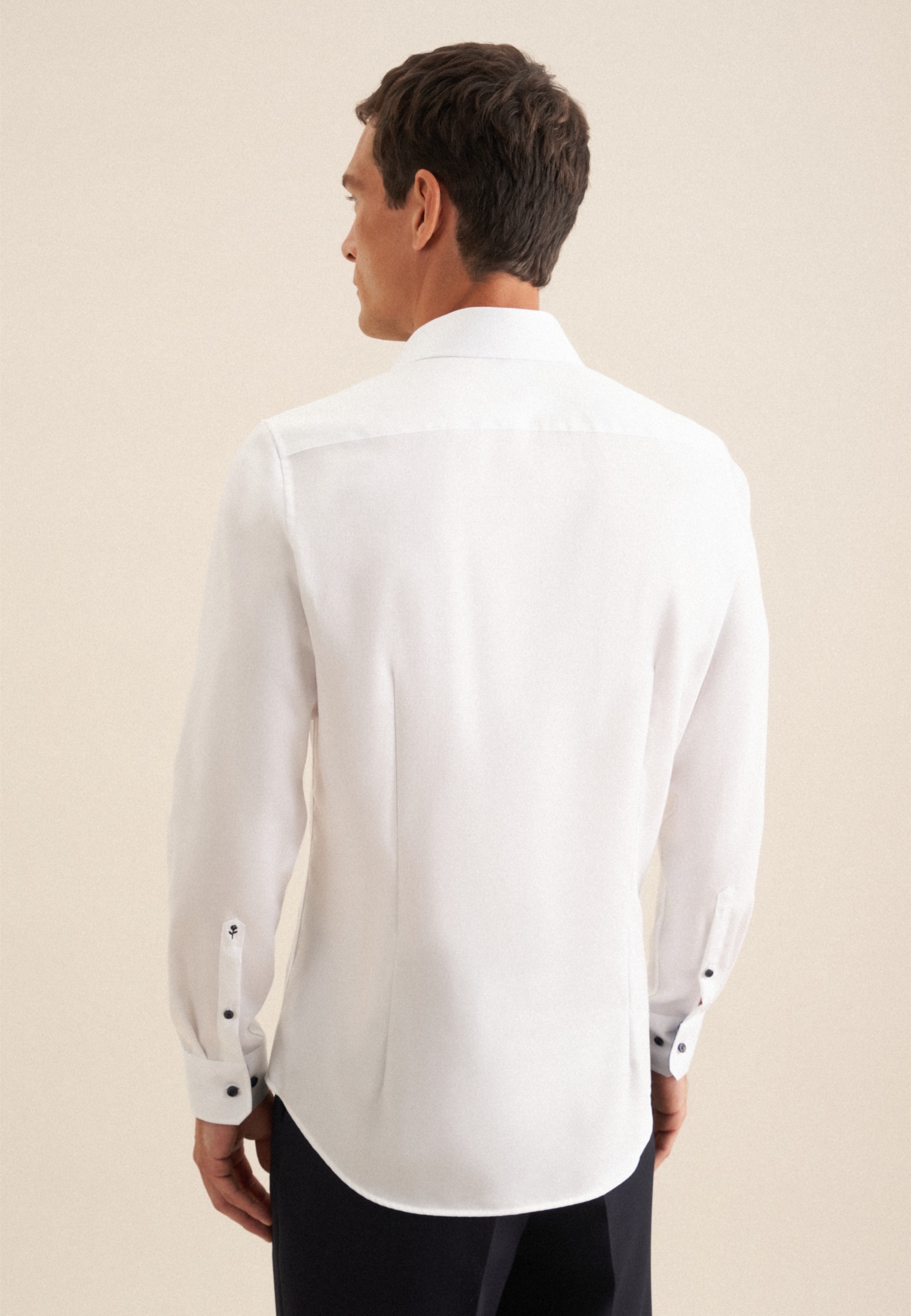 seidensticker Businesshemd "Slim", Slim Langarm Kentkragen Uni günstig online kaufen