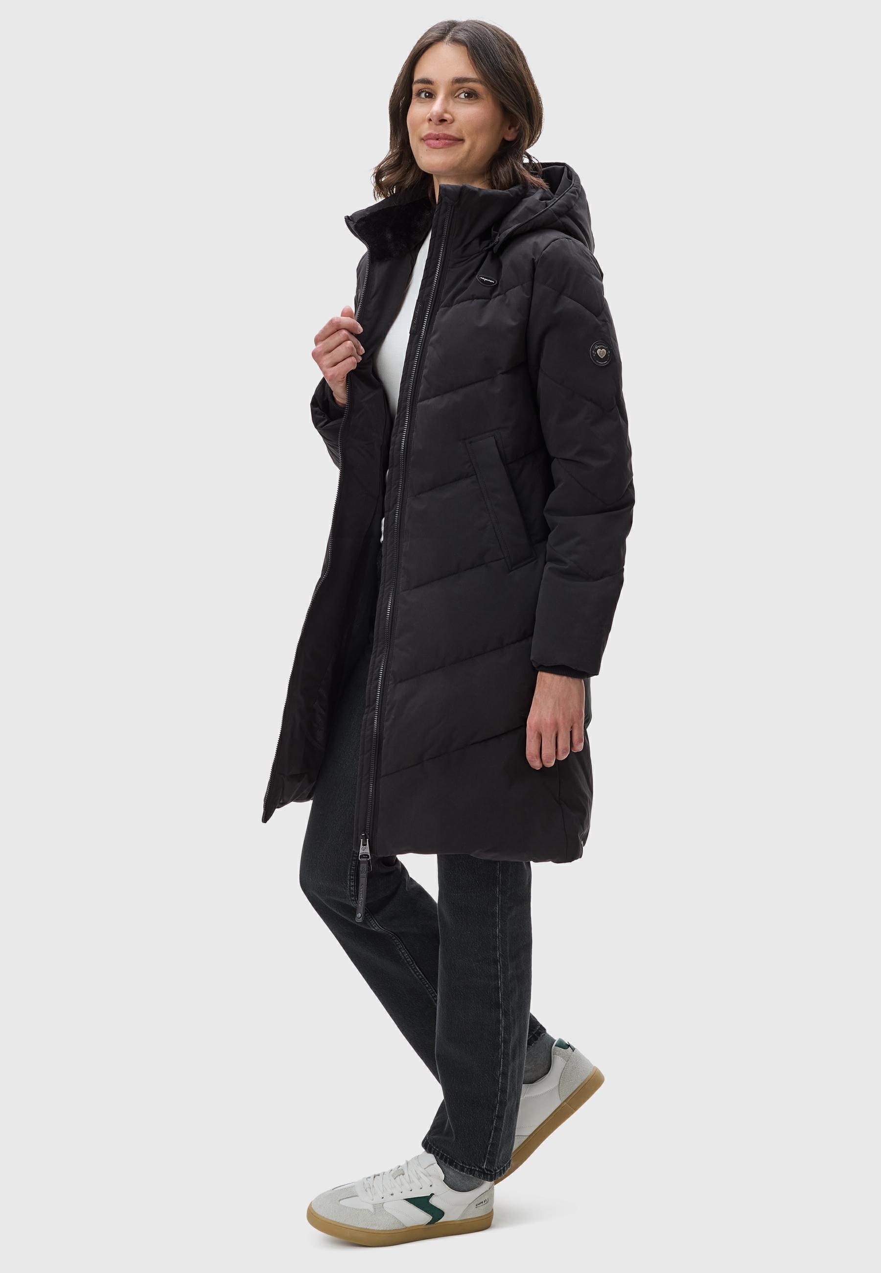 Ragwear Wintermantel »Rebelka«, wasserdichter Winterparka mit abnehmbarer Kapuze