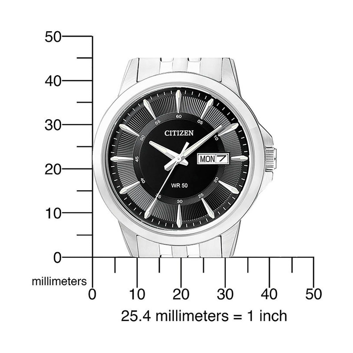 Citizen Quarzuhr, Armbanduhr, Herrenuhr, Damenuhr, Edelstahlarmband, Datum
