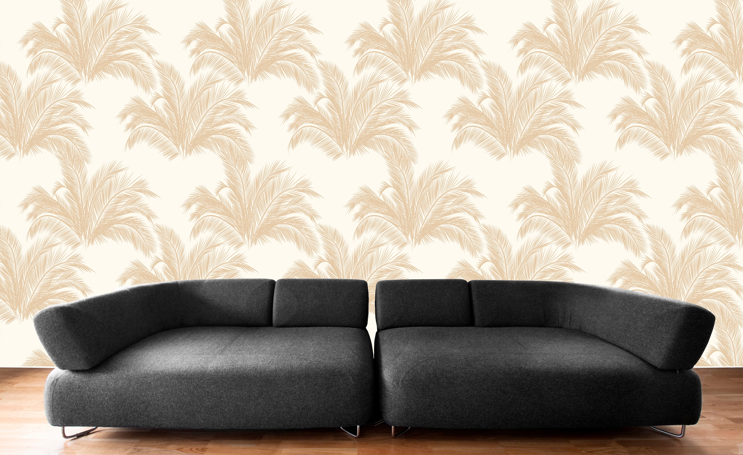 queence Vinyltapete »Iebhi«, bedruckt-Motiv-botanisch-floral-gemustert-natürlich, 90x250cm, selbstklebend, kinderleichte Anbringung, Sticker