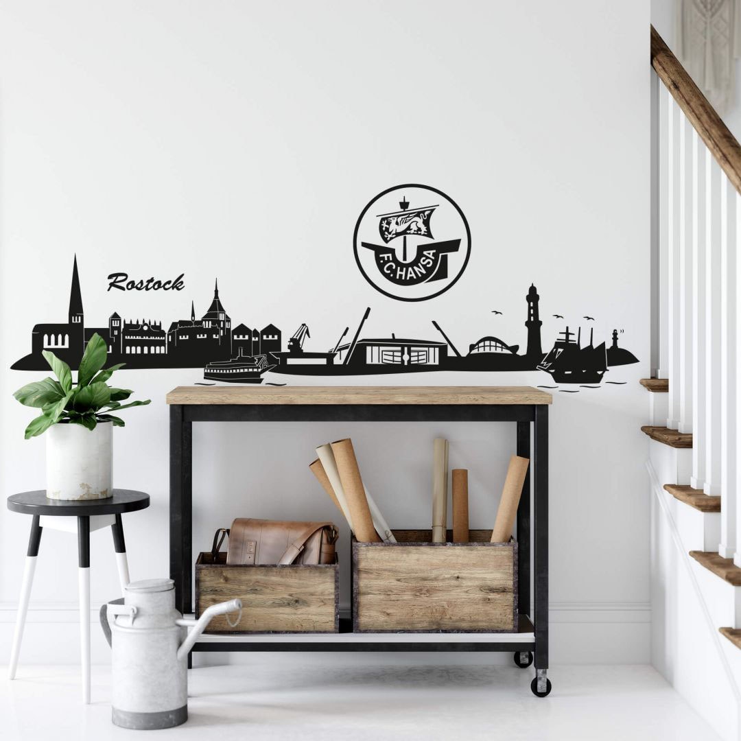 Wall-Art Wandtattoo »Hansa Rostock Skyline BAUR St.) Logo«, + (1 | bestellen