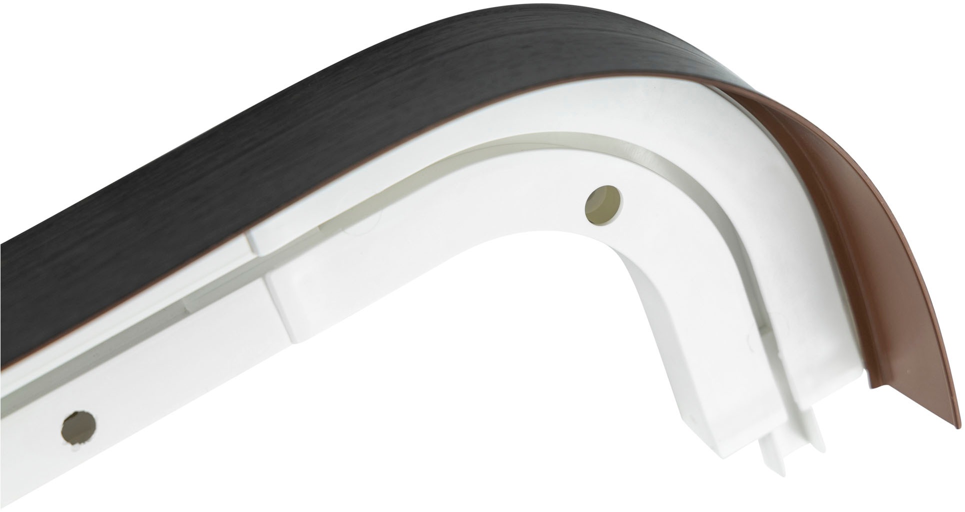 SN DECO GROUP Gardinenschiene »SH1 mit Blende 7,5 cm«, 1 läufig-läufig, Fixmaß, mit Blende 7,5 cm