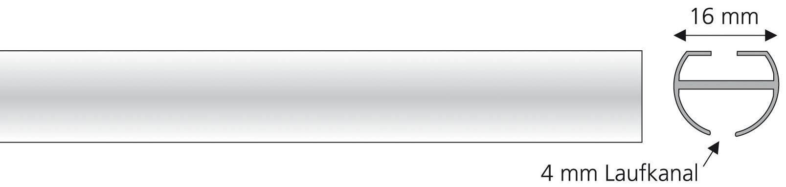 Liedeco Innenlaufprofil 1-läufig im Fixmaß Ø 16 mm günstig online kaufen