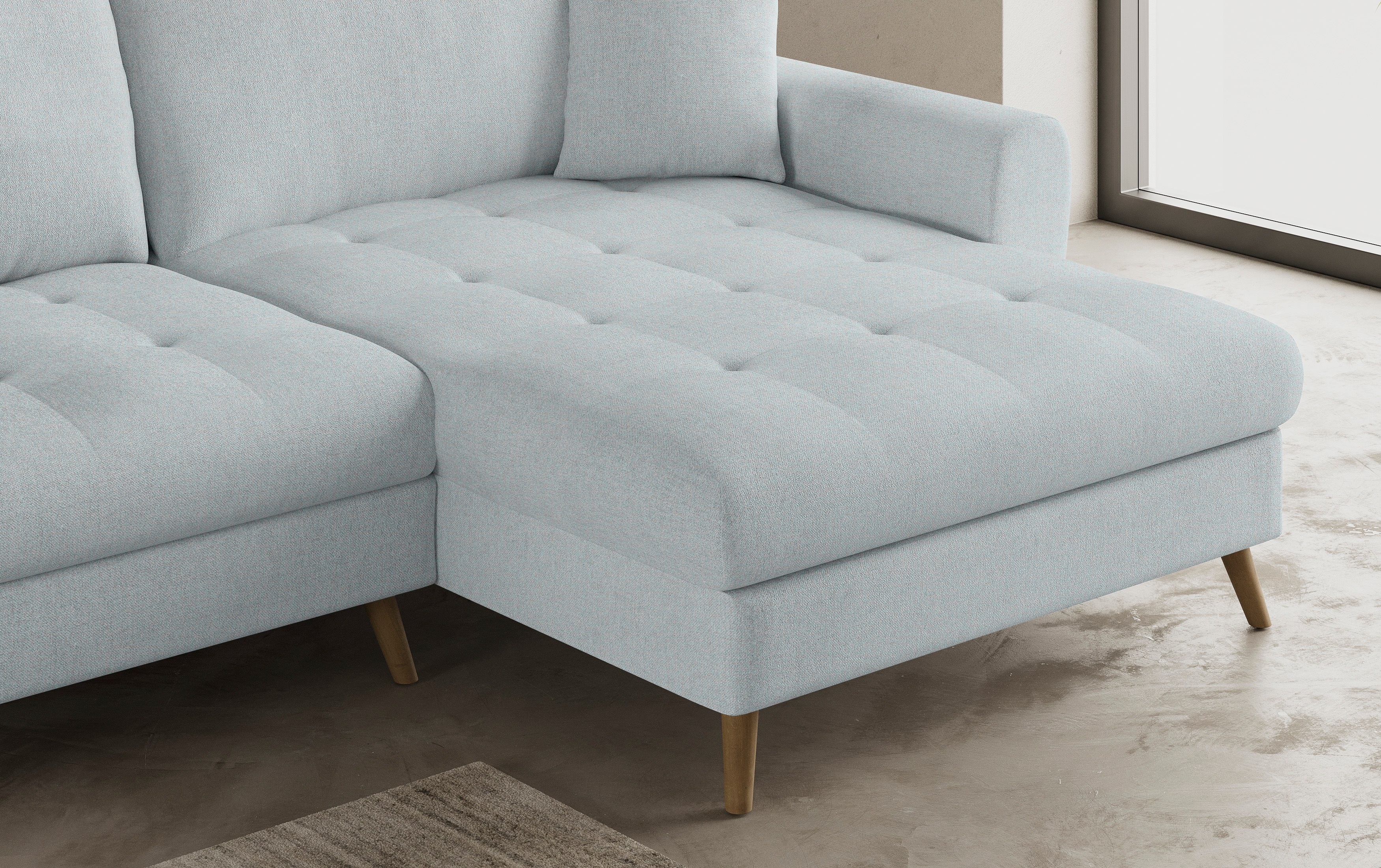 Thumbnail - Mr. Couch Ecksofa "Blackburn II L-Form", Wahlweise mit Kaltschaumpolsterung bis 140 kg belastbar