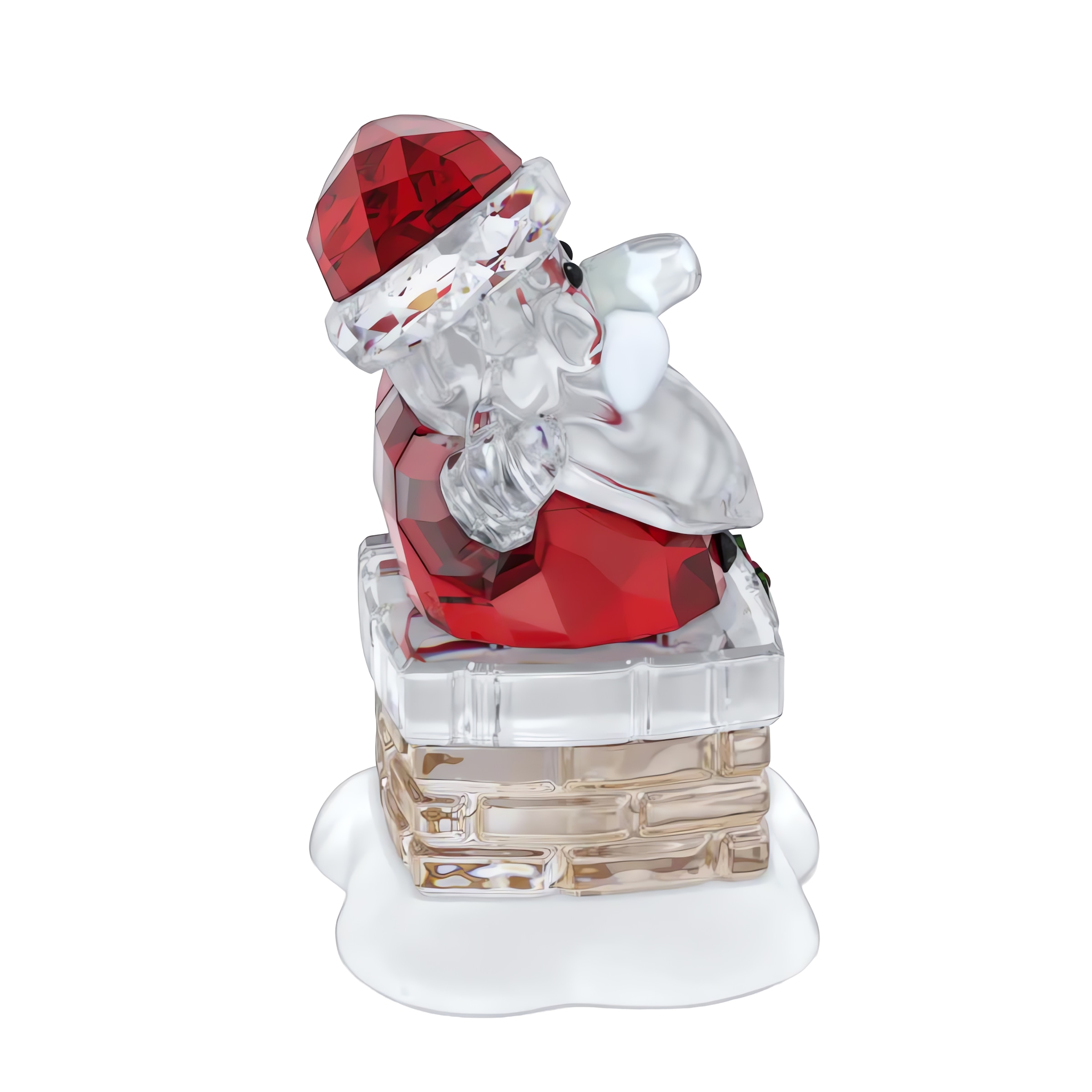 Swarovski Weihnachtsfigur »Kristallfigur Sammelfigur Weihnachtsmann und Schornstein,«
