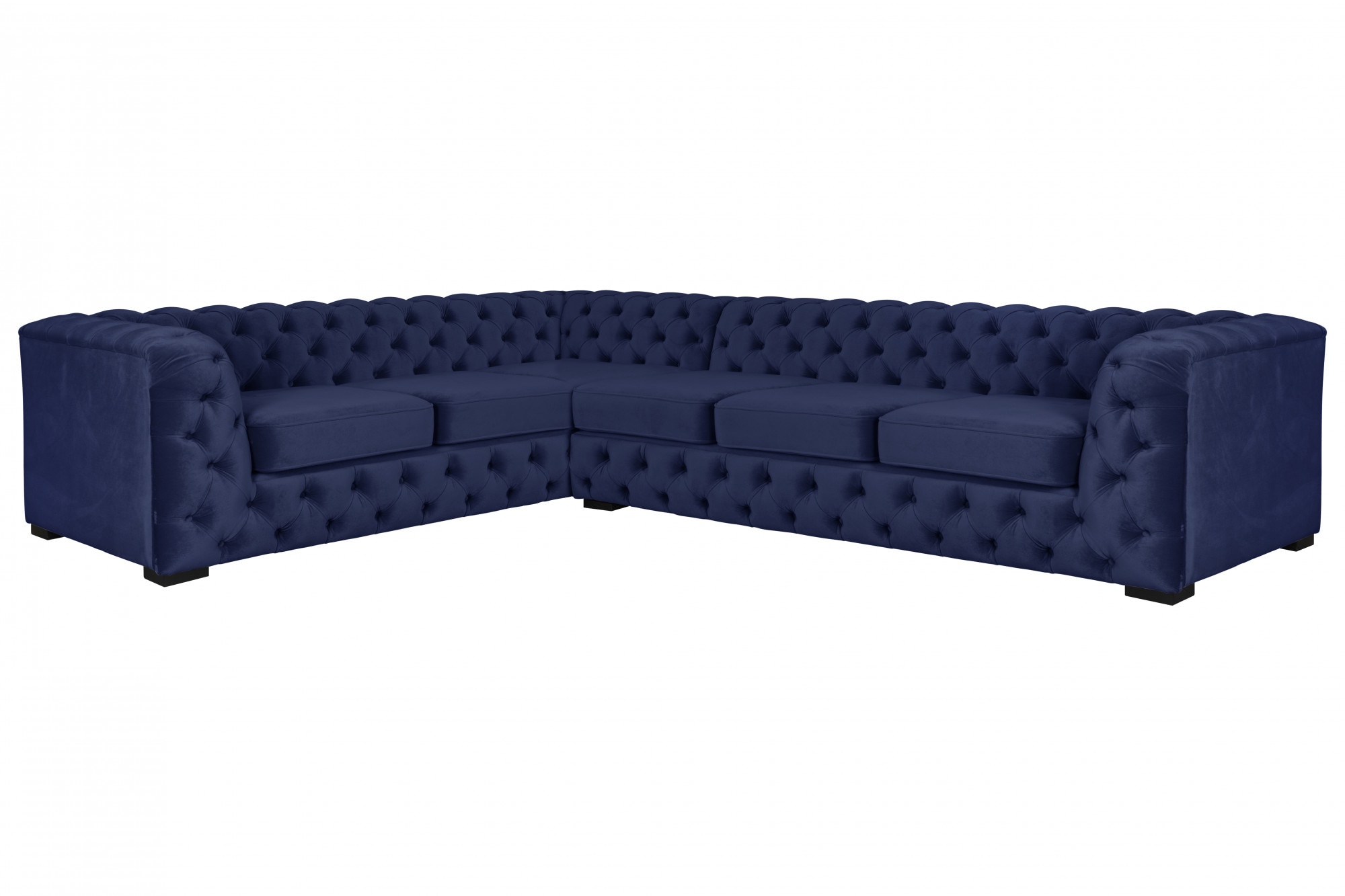 Home affaire Chesterfield-Sofa "KALINA L-Form", hochwertig Chesterfield-Aus günstig online kaufen