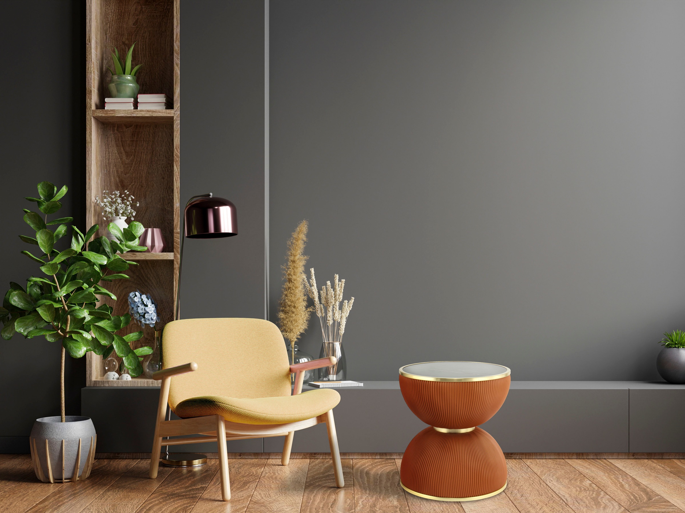 Kayoom Beistelltisch "Jokai 225, Eisengestell, PU Stoffbezug, gesinterte St günstig online kaufen