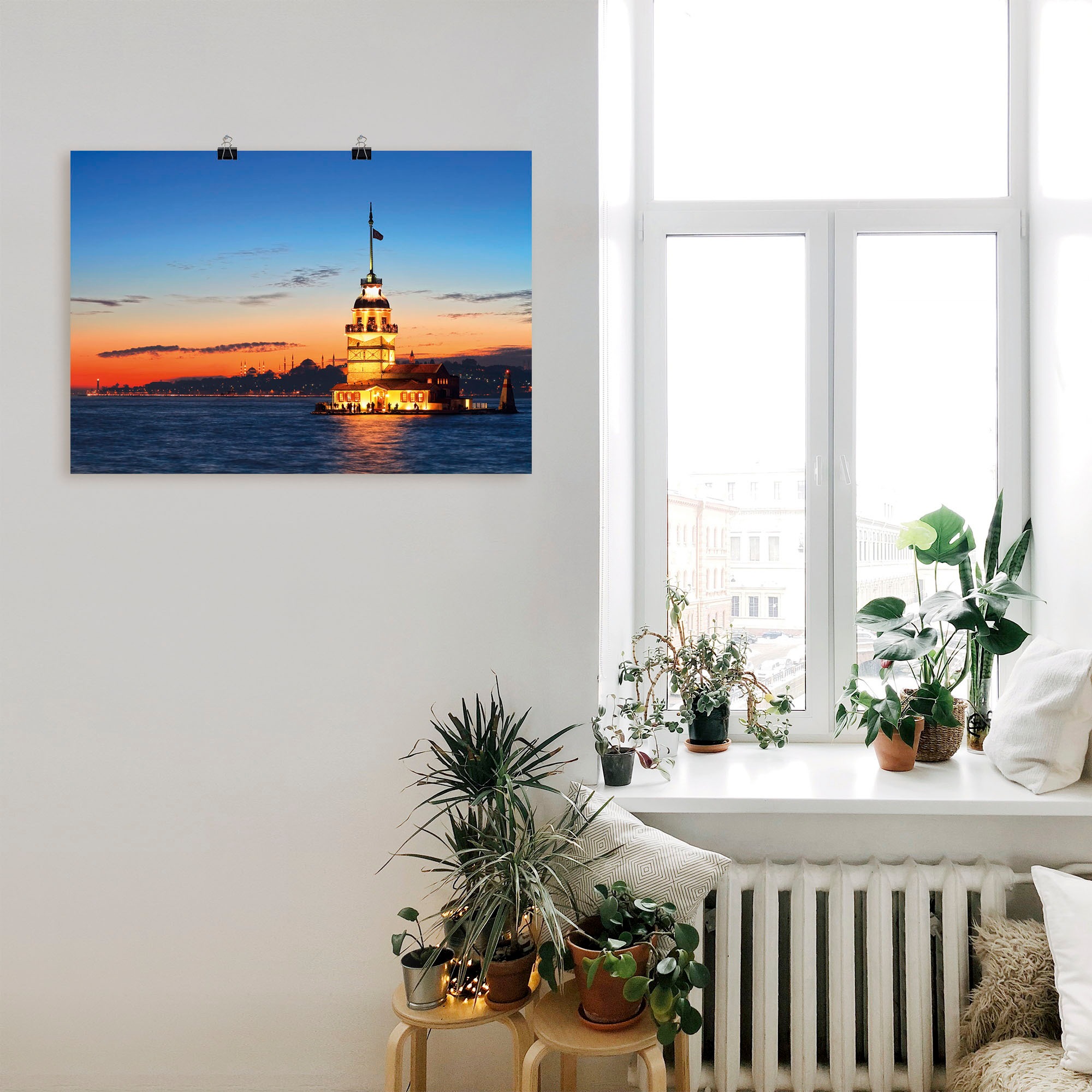 Artland Wandbild "Istanbul Leanderturm", Gebäude, (1 St.), als Leinwandbild günstig online kaufen