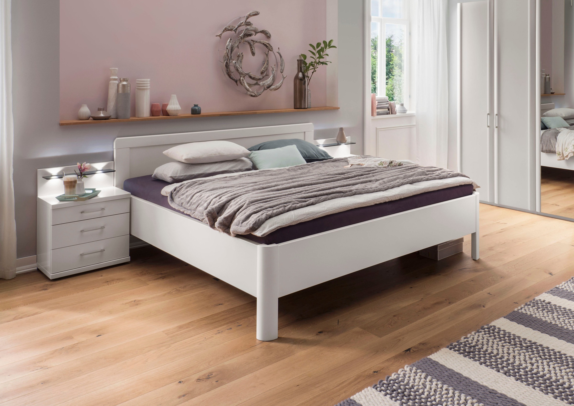 WIEMANN Holzbett "Bern, Bettgestell, Bettrahmen, für Schlafzimmer", (4-fach günstig online kaufen