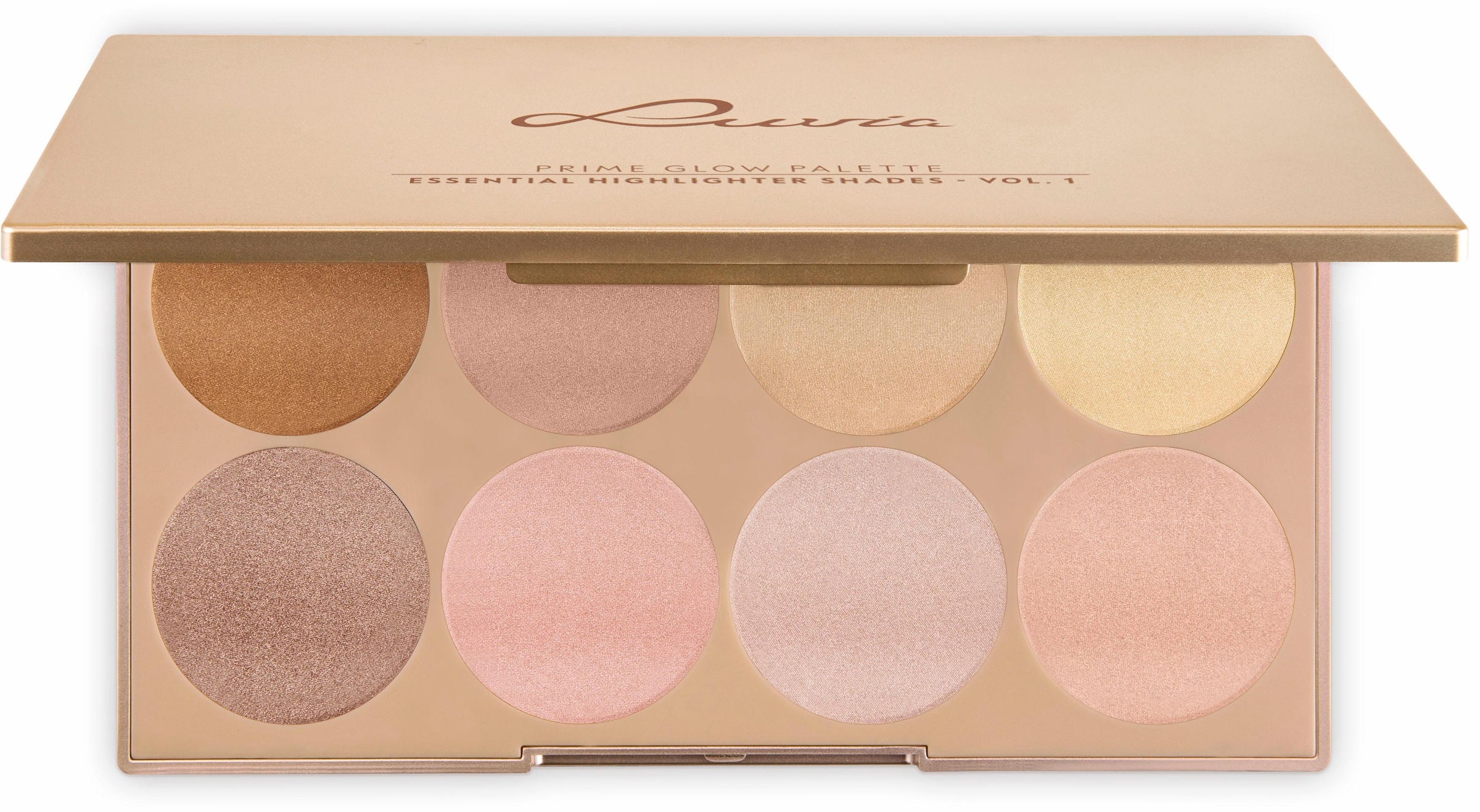 Glow 1« Essential Cosmetics 8 Shades »Prime Vol. Highlighter-Palette tlg.) Contouring (8 Luvia Farben