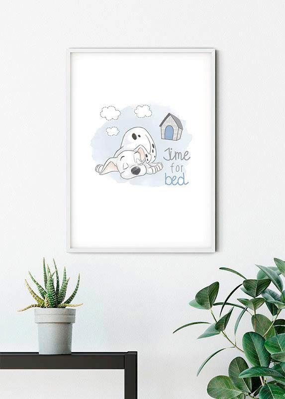Komar Bild »101 Dalmatiner Bedtime«, Disney, (1 St.), Wandbild zur Dekoration im Kinderzimmer - ohne Rahmen