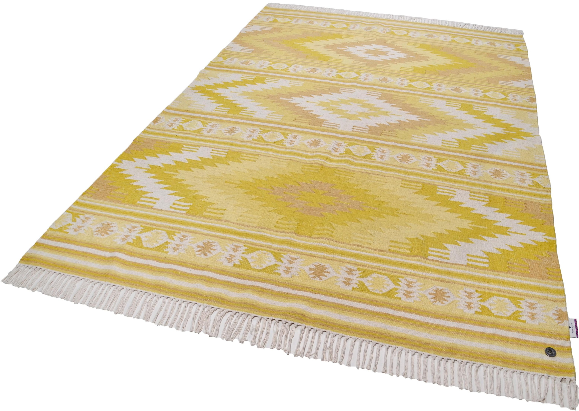 TOM TAILOR HOME Wollteppich "Kelim Colors I" rechteckig 5 mm Höhe reine Wol günstig online kaufen