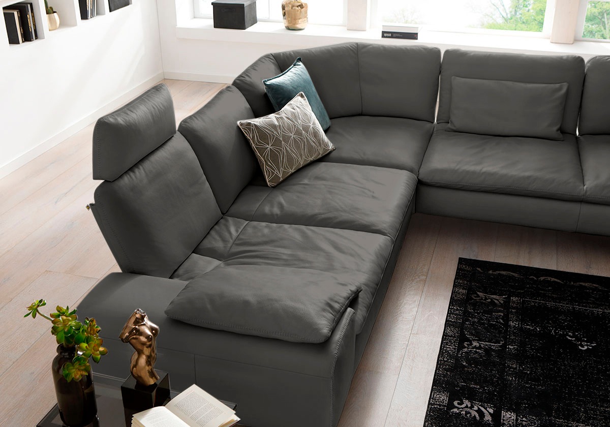 W.SCHILLIG Ecksofa "valentinoo, Designsofa, elegant und bequem, L-Form", (S günstig online kaufen