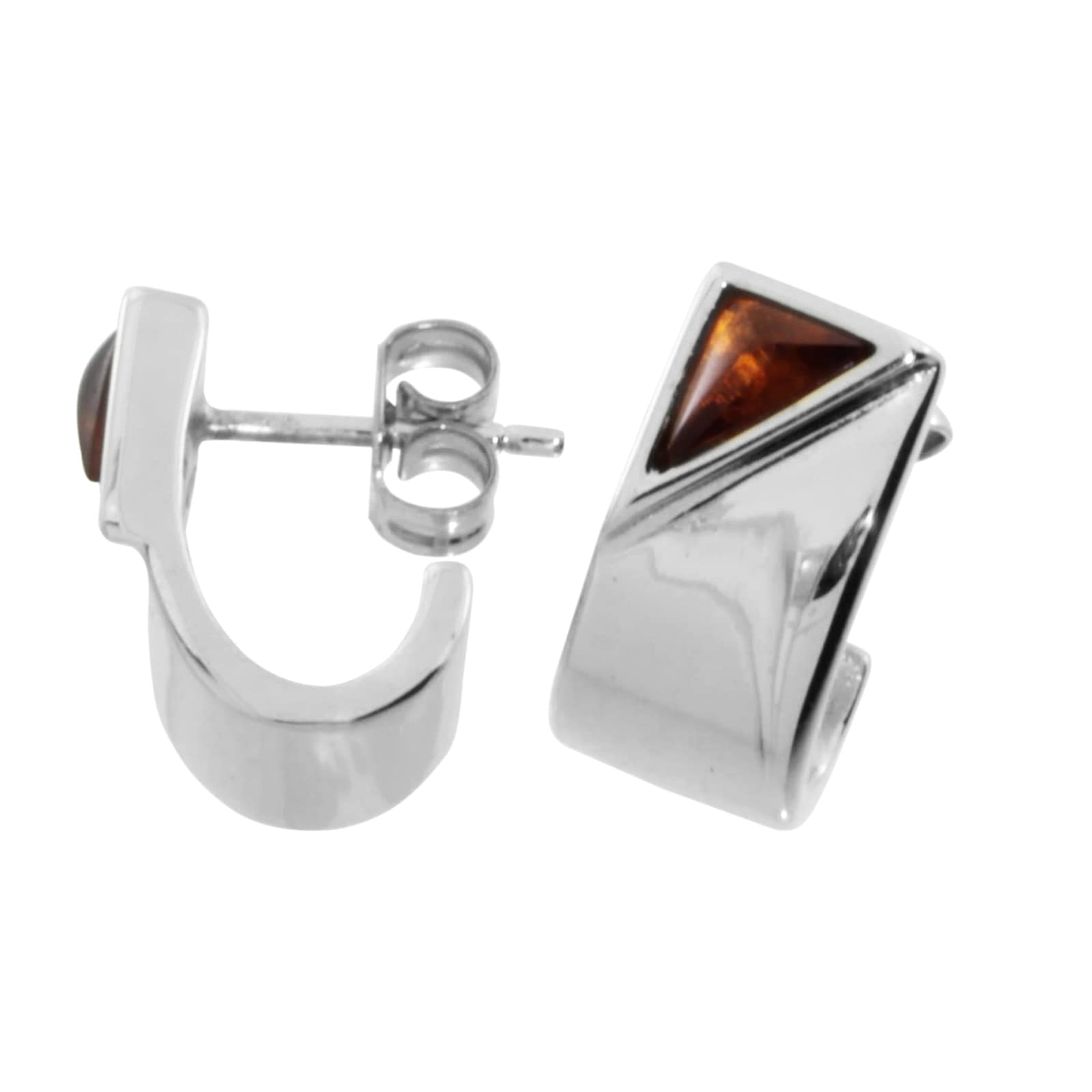 OSTSEE-SCHMUCK Paar Ohrstecker »- Karla - Silber 925/000 - Bernstein«