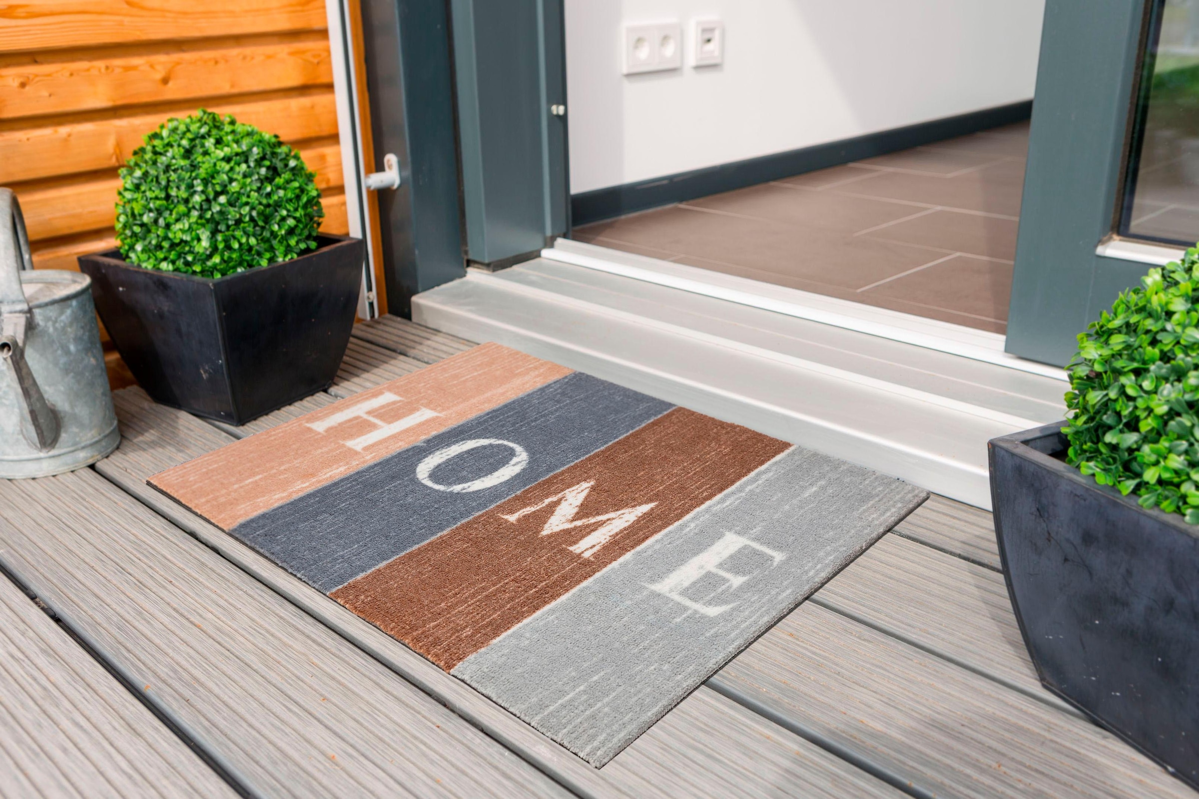 ASTRA Fußmatte »Miabella 1669« rechteckig 7 mm Höhe Schmutzfangmatte, mit Spruch, waschbar, In -und Outdoor geeignet