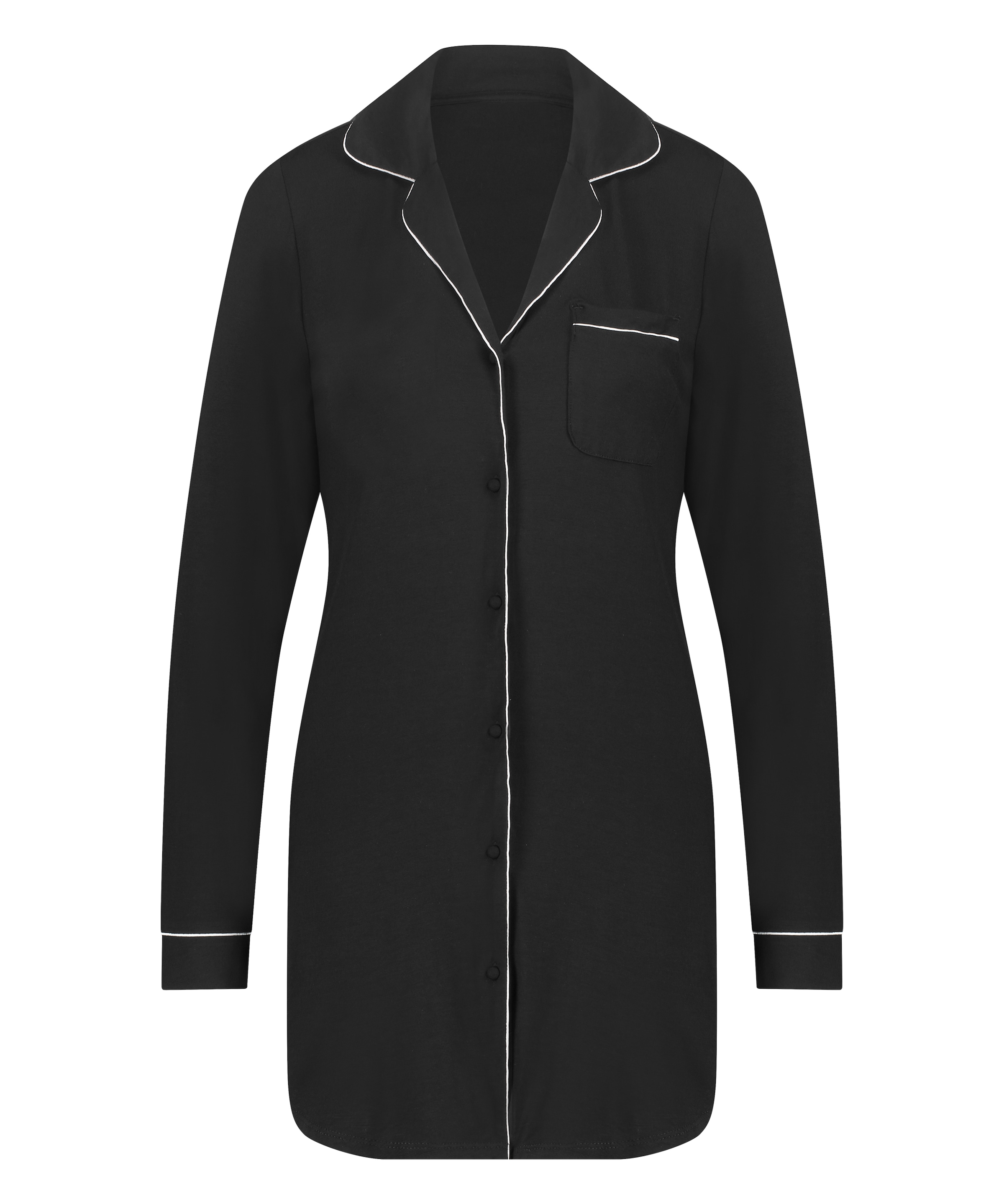 Hunkemöller Pyjama »Langärmeliges Jersey-Hemdkleid Essential«