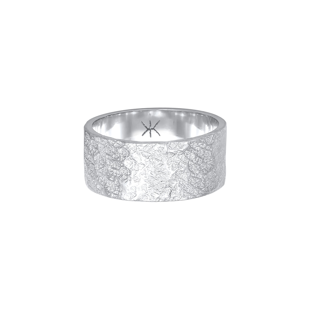 Kuzzoi Silberring »Herren Bandring Organic Struktur 925 Silber«