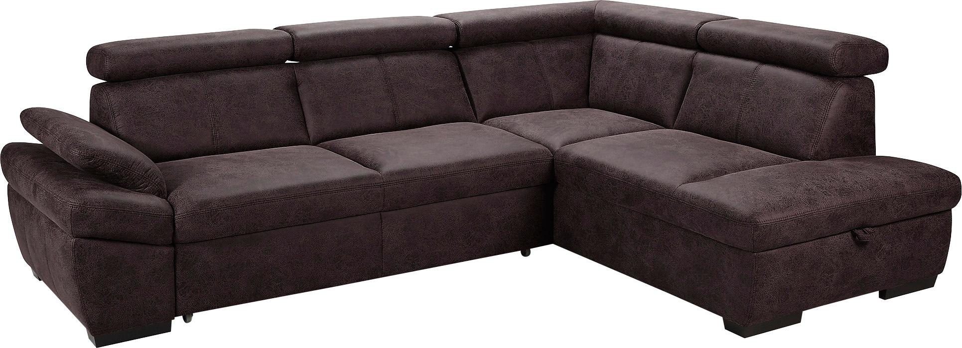 exxpo - sofa fashion Ecksofa "Salerno, Funktionssofa, hoher Sitzkomfort, Br günstig online kaufen