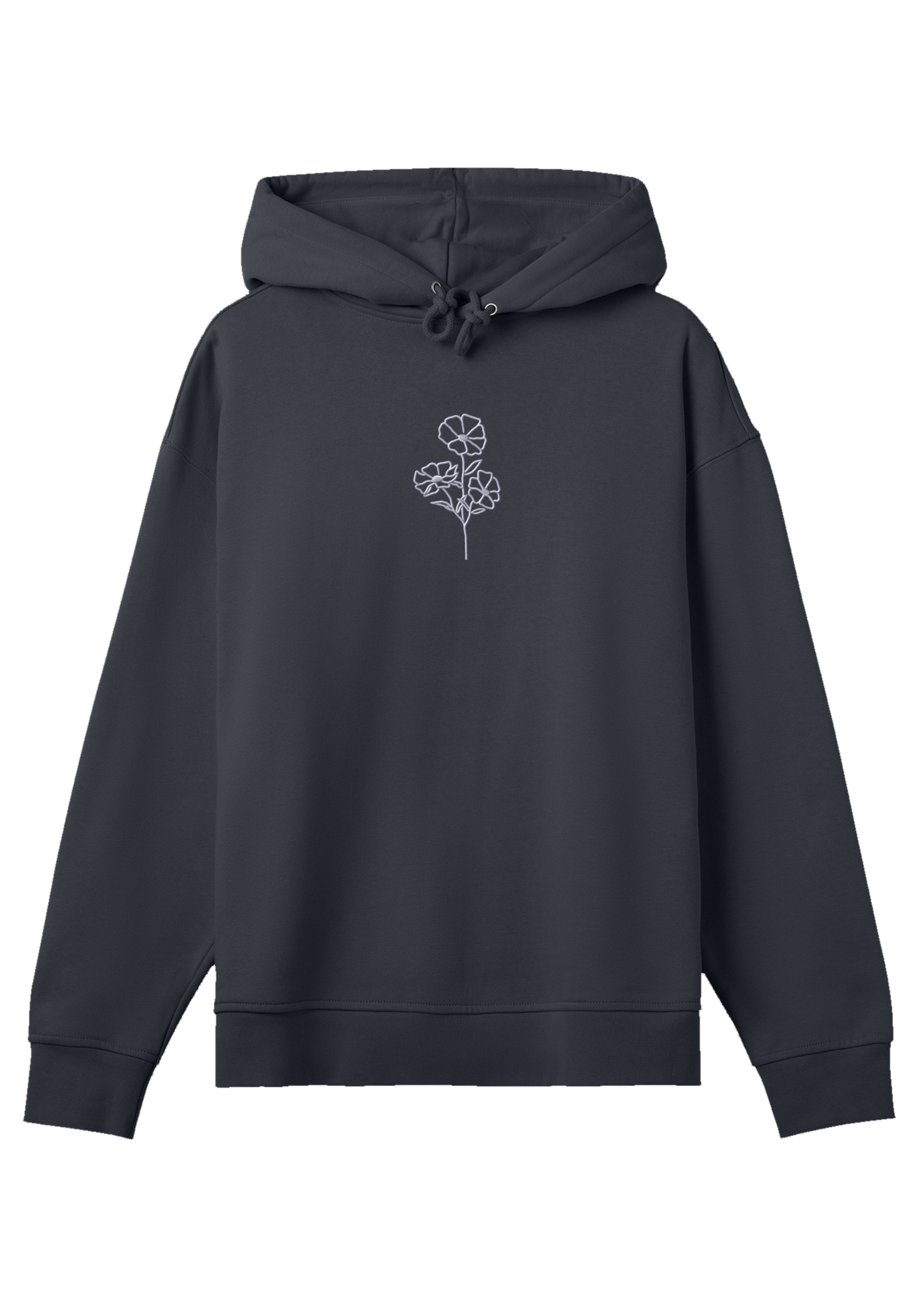 F4NT4STIC Kapuzenpullover "Line Art Flower Bestickt" Premium Qualität günstig online kaufen