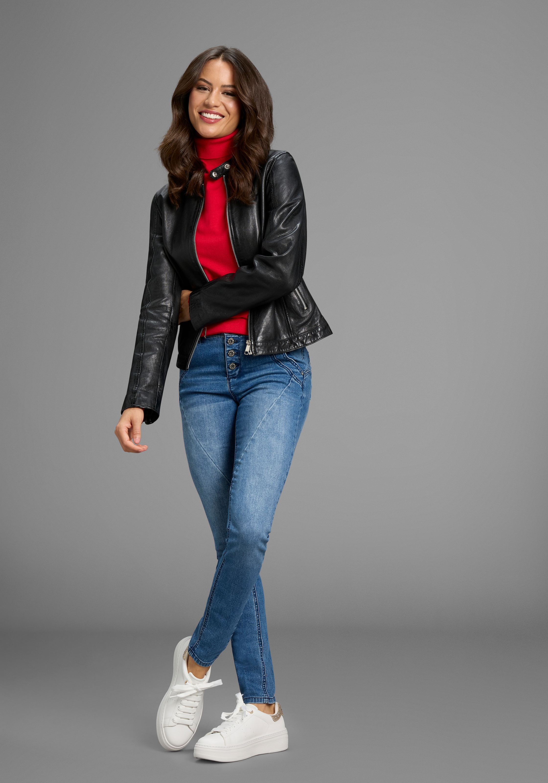 Bruno Banani Skinny-fit-Jeans extraenger Schnitt, normale Leibhöhe, mit Gesäß- und Eingrifftaschen