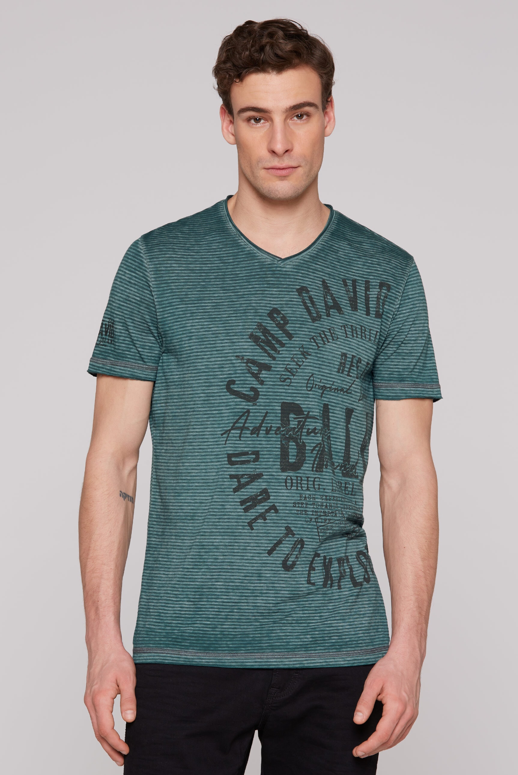 CAMP DAVID V-Shirt, mit Baumwolle günstig online kaufen