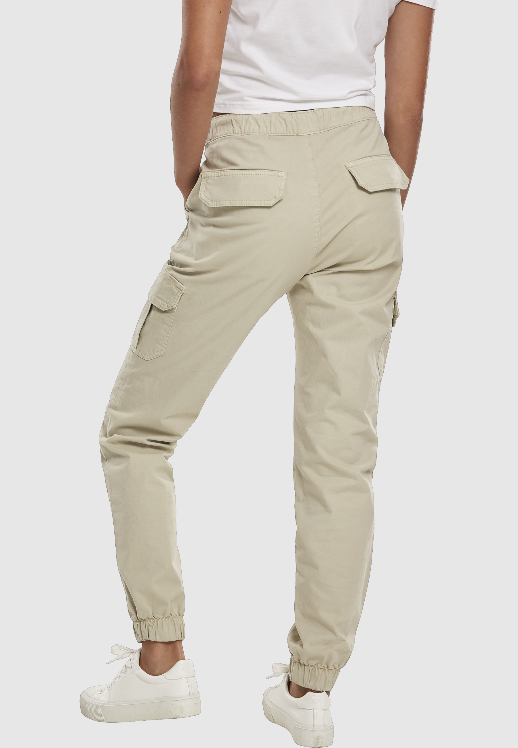 URBAN CLASSICS Cargohose »Urban Classics Damen Ladies High Waist Cargo Jogging Pants«