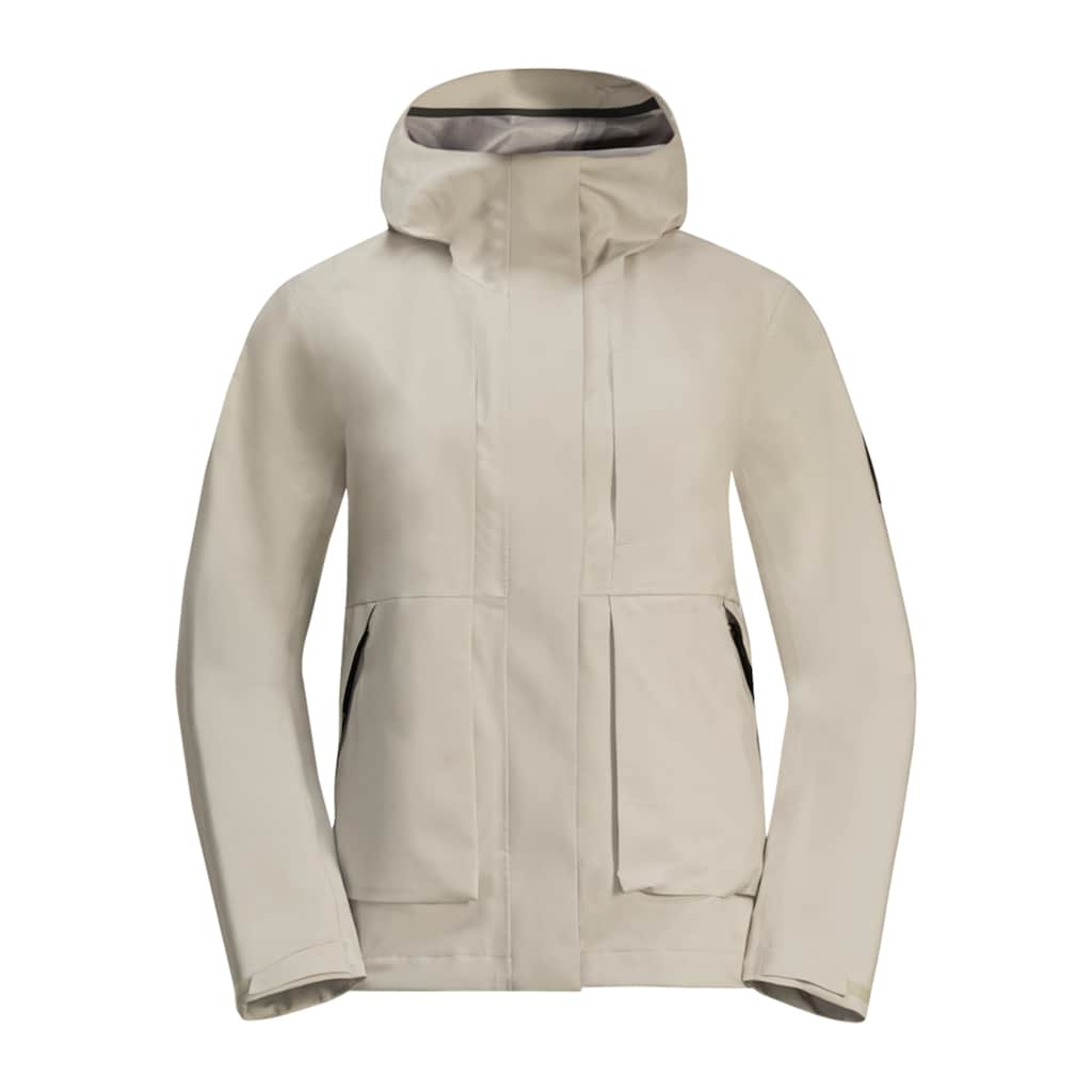 Jack Wolfskin Regenjacke »WANDERMOOD 3L JKT W«, mit Kapuze