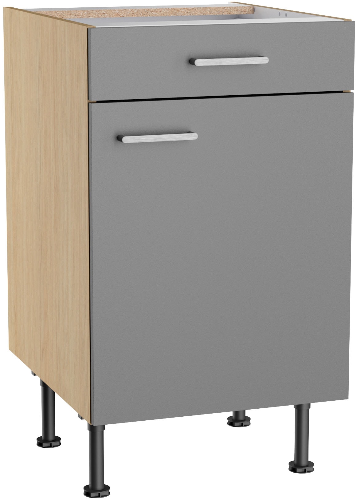 KOCHSTATION Unterschrank "KS-Lucy" Breite 50 cm, höhenverstellbare Füße, Soft-Close