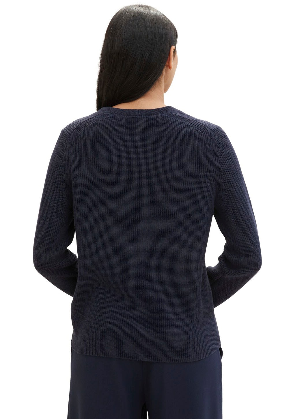 TOM TAILOR Strickpullover, mit Rippstruktur