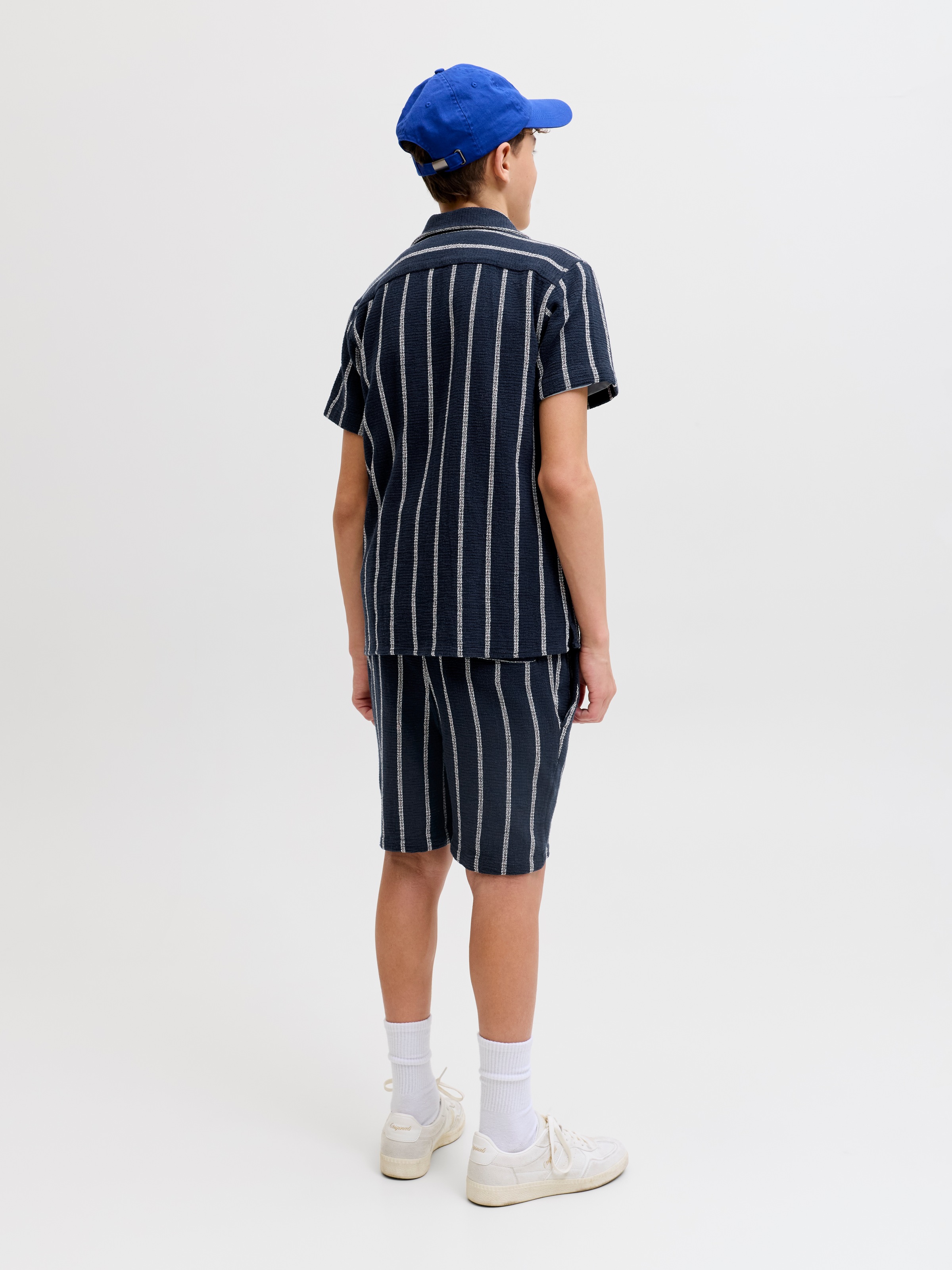 Jack & Jones Junior Kurzarmhemd »JORCOBA STRIPE RESORT SHIRT SS SN JNR« Baumwolle, locker geschnitten