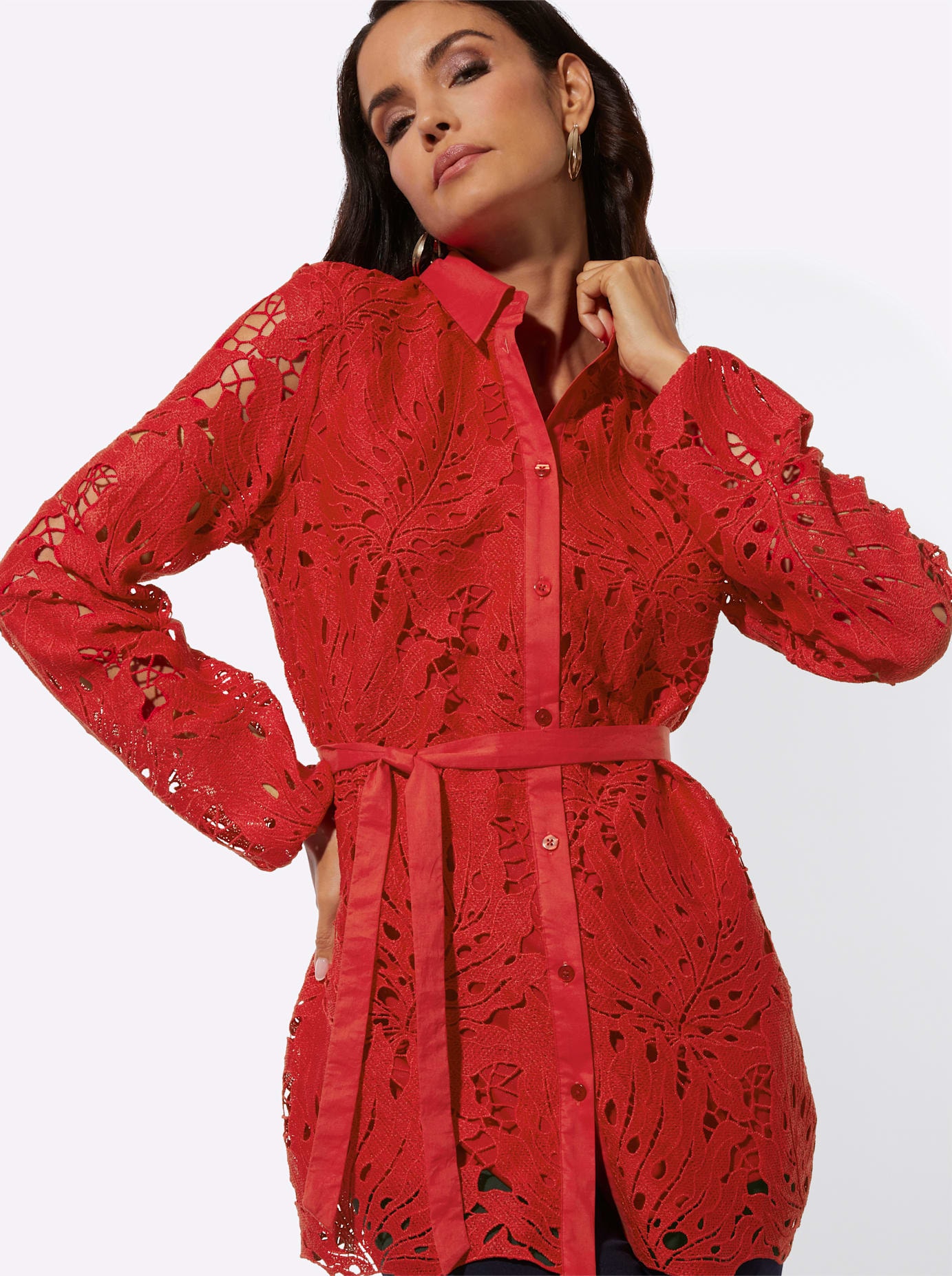 creation L Spitzenbluse