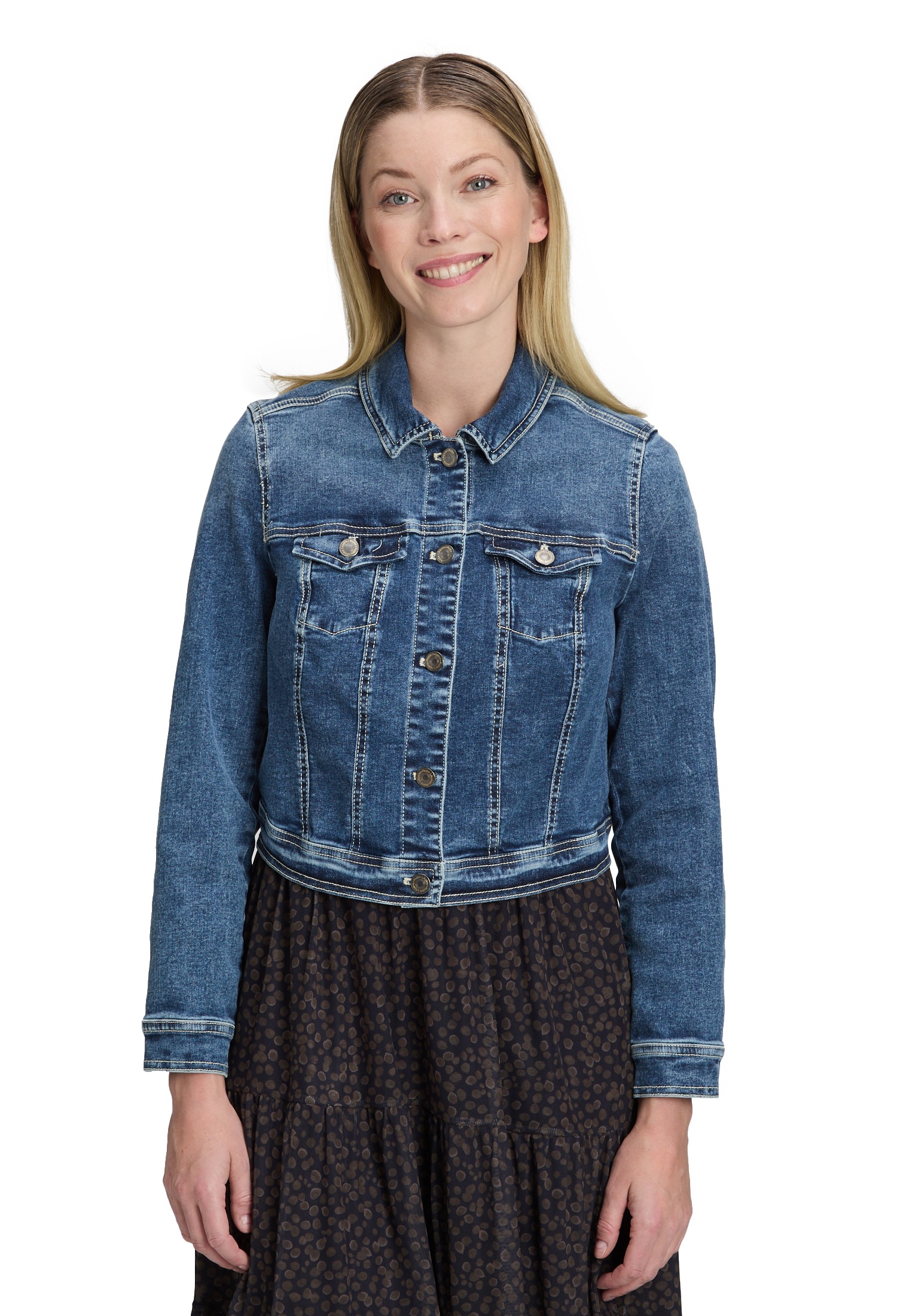 Vera Mont Jeansjacke »Vera Mont Damen Jeansjacke mit Waschung«