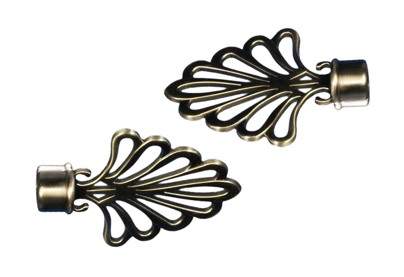 Liedeco Gardinenstangen-Endstück "Fächer" für Gardinenstangen Ø 16 mm günstig online kaufen