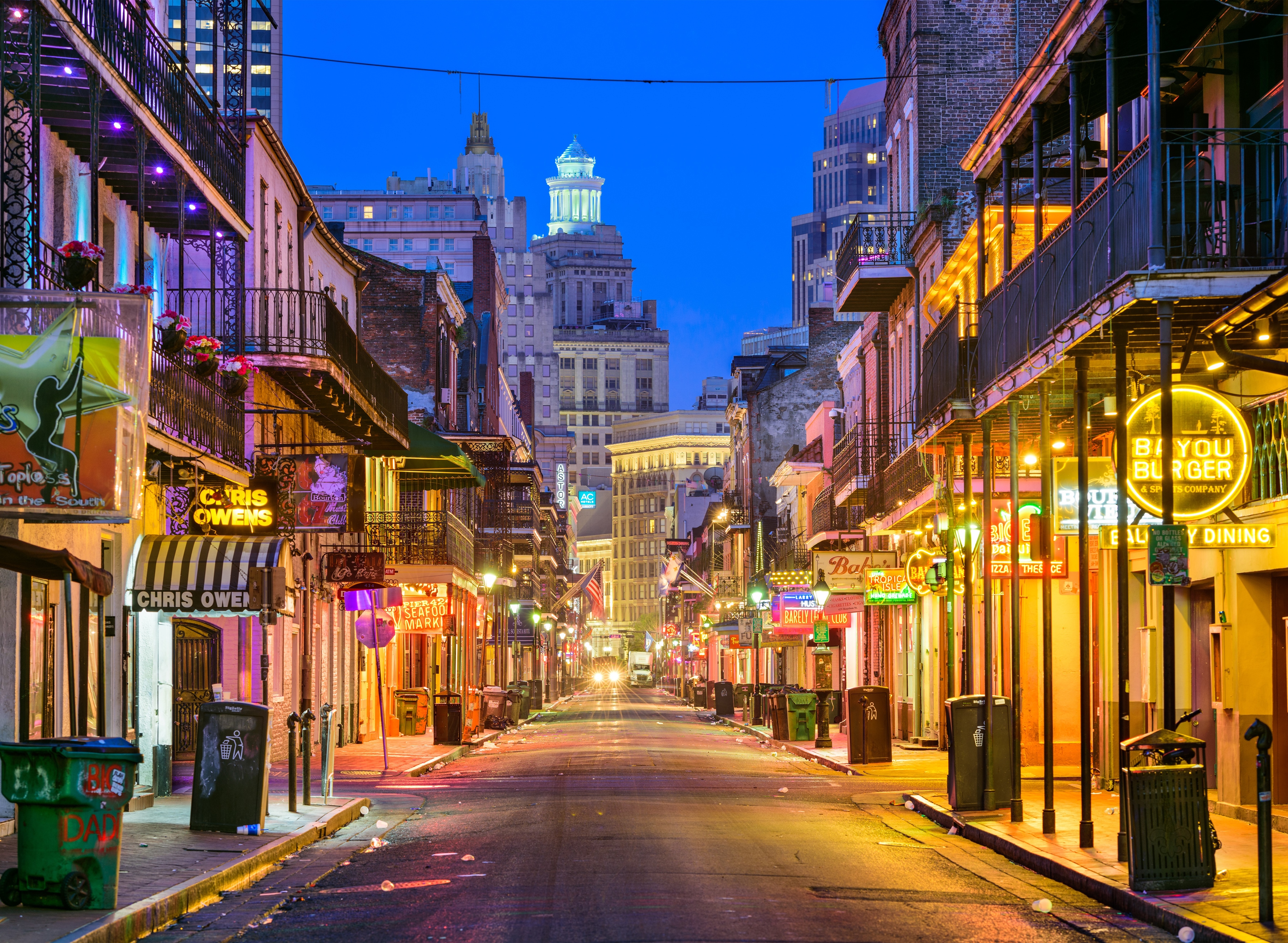 Papermoon Fototapete "Bourbon Street New Orleans" glatt
