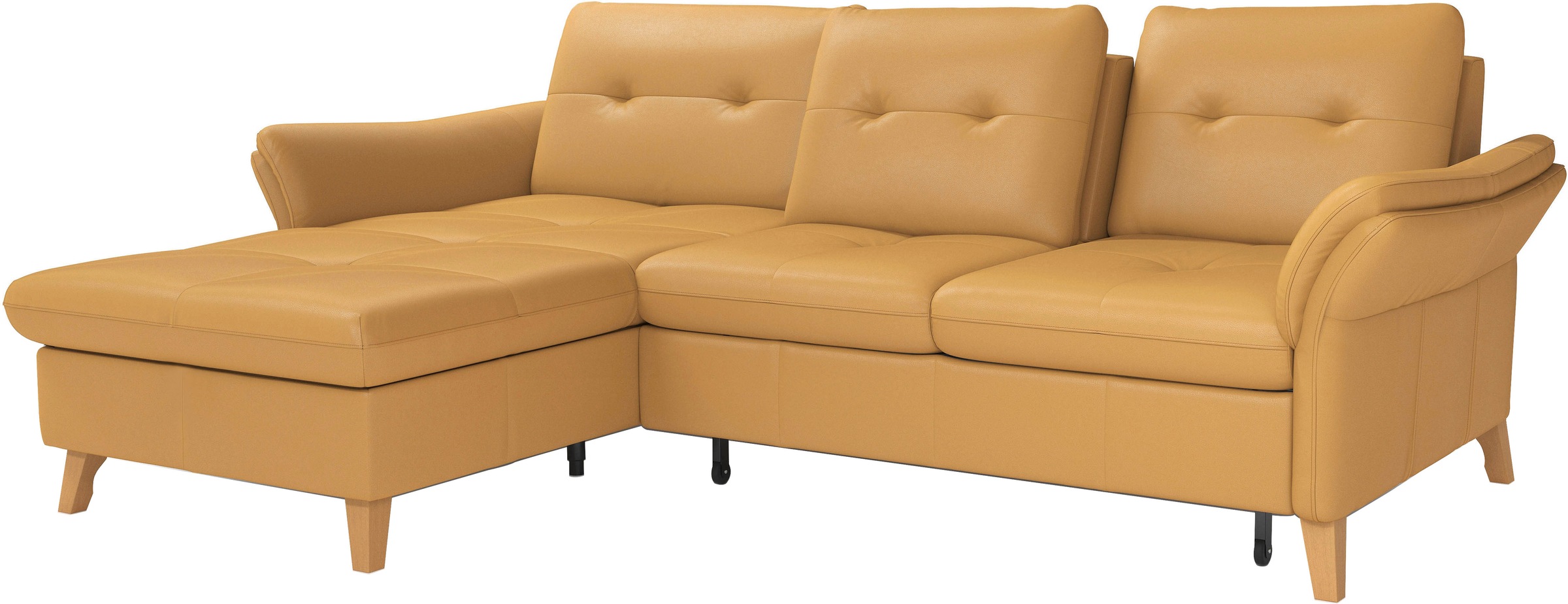 sit&more Ecksofa »Göteborg«, Sitztiefenverstellung und Federkern, wahlweise mit Bettfunktion