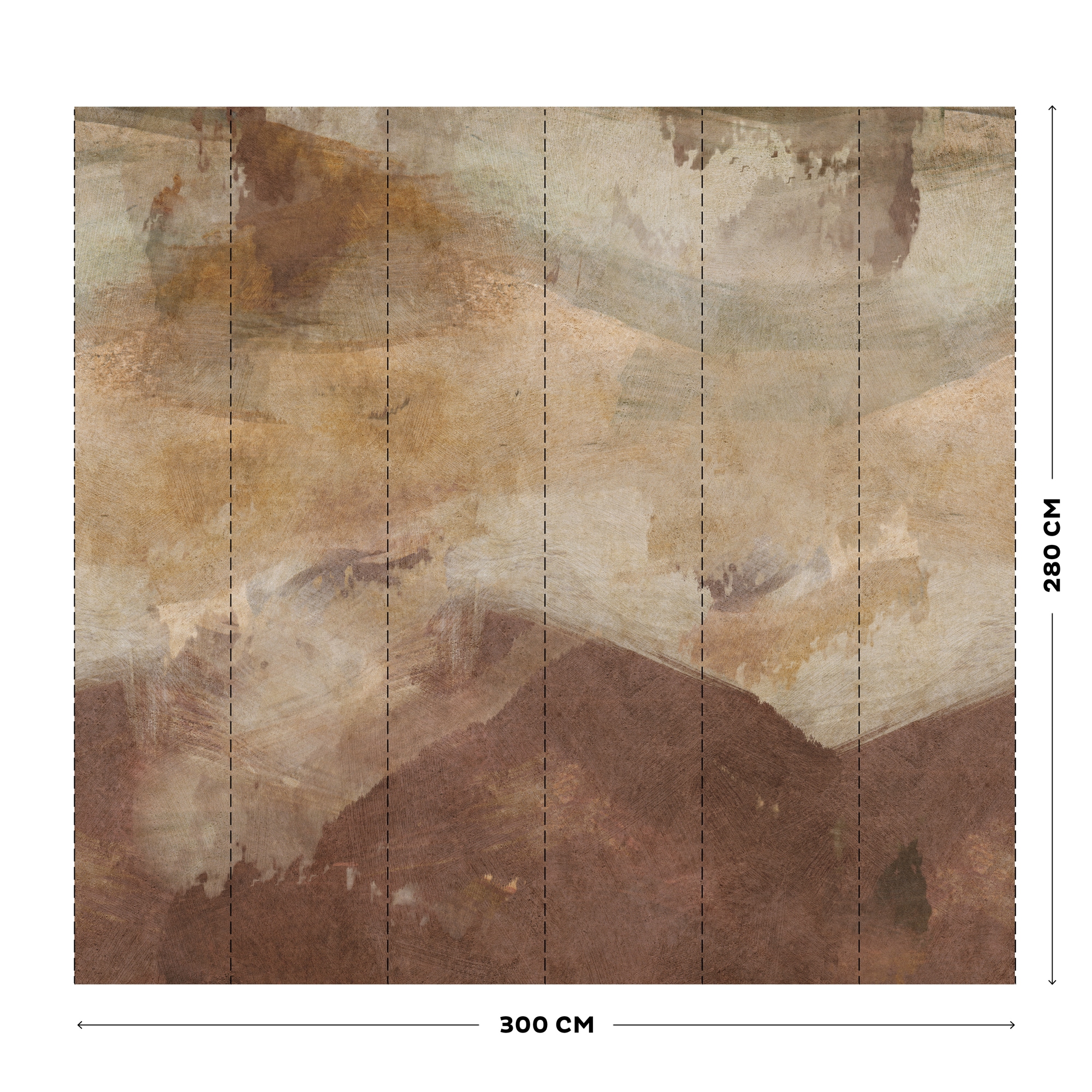 kayori Vliestapete »Nigai« Farbverlauf glatt 280x300cm (LxB)