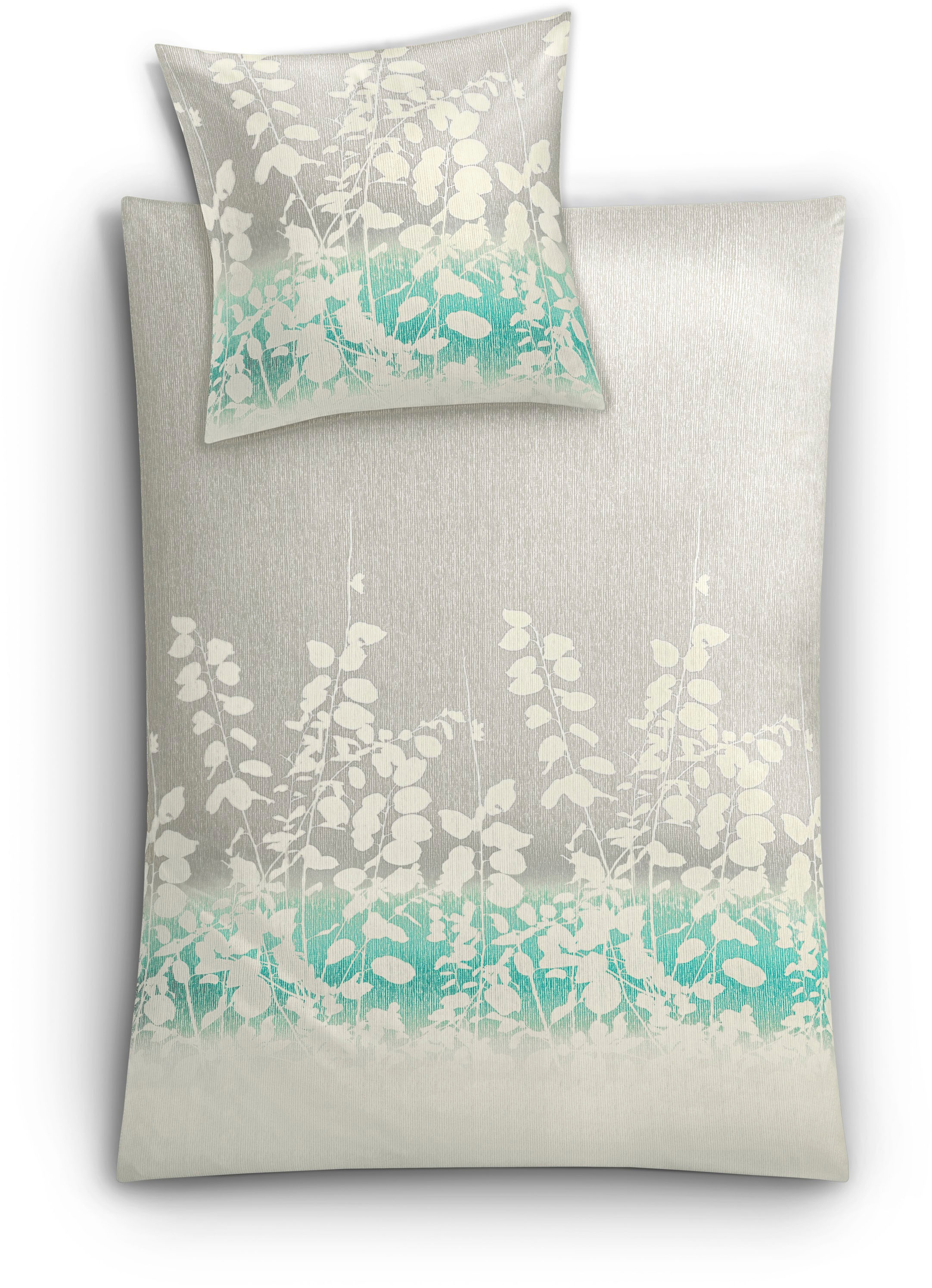 Kleine Wolke Bettwäsche "Calmaro" 2 Stk. mit Blättern günstig online kaufen