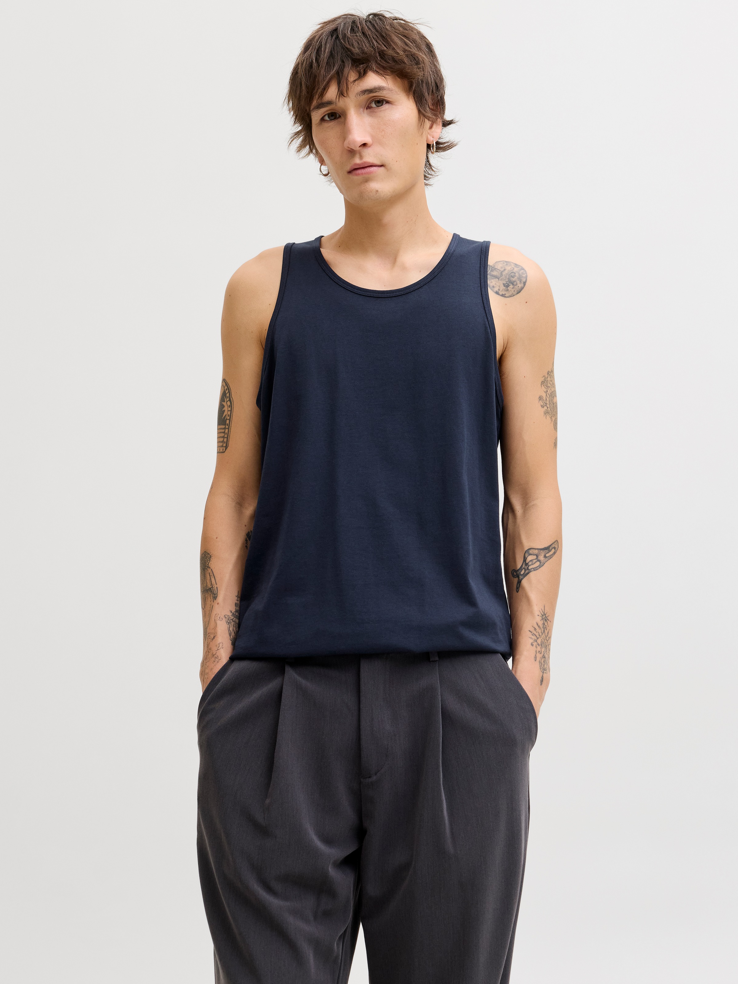 Jack & Jones Muscleshirt "JJEORGANIC BASIC TANKTOP NOOS" Baumwolle, Rundhal günstig online kaufen