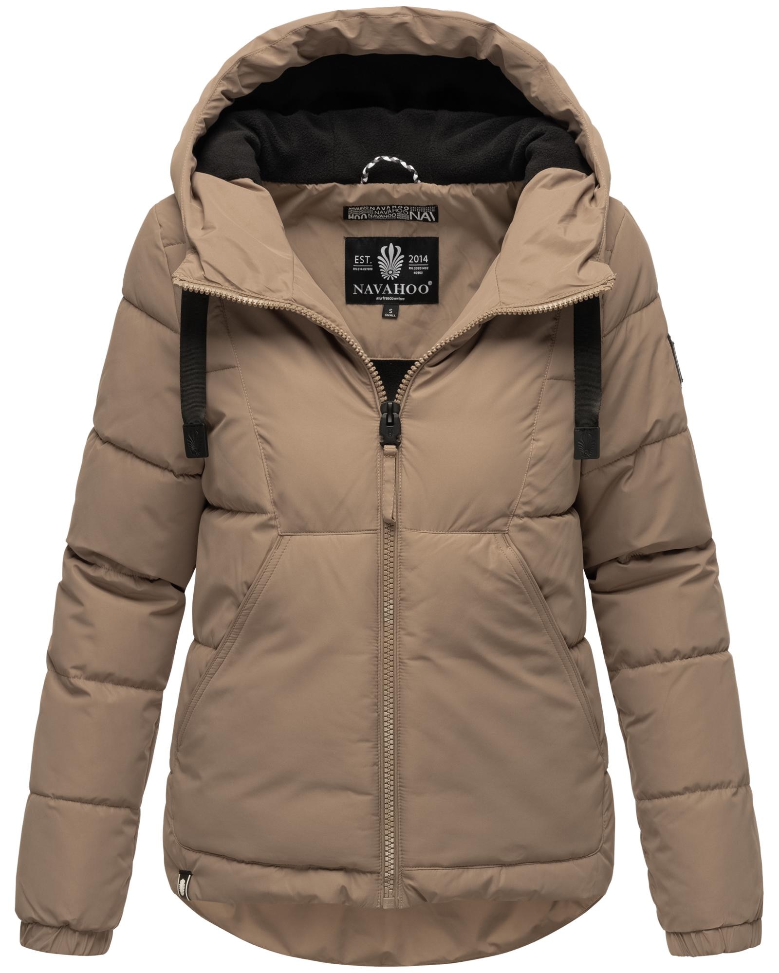 Navahoo Steppjacke »Eisbällchen«, mit Kapuze, stylische Damen Winterjacke mit Kapuze