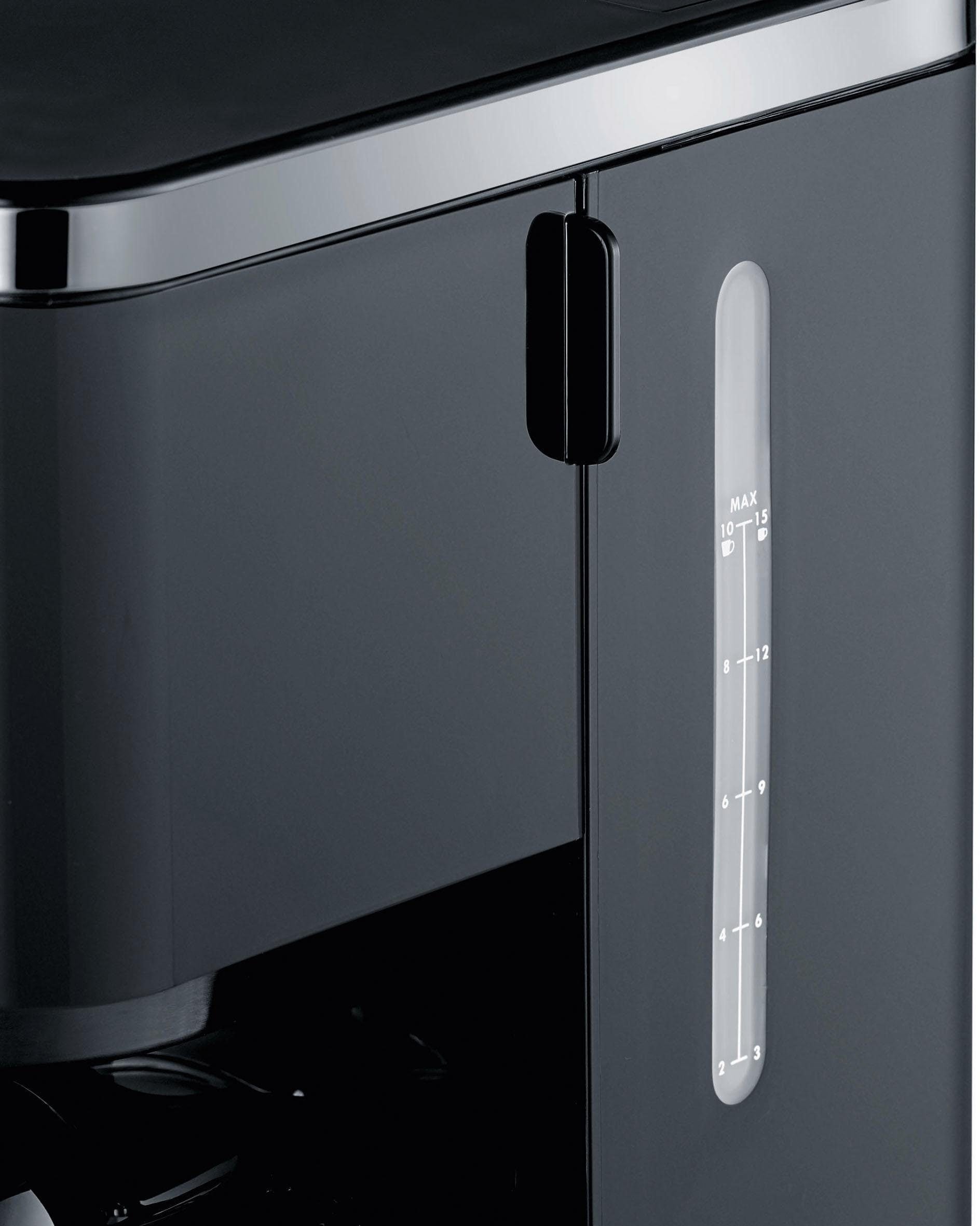 Graef Filterkaffeemaschine »FK 402«, 1,25 l Kaffeekanne, Korbfilter, 1x4, mit Glaskanne, schwarz