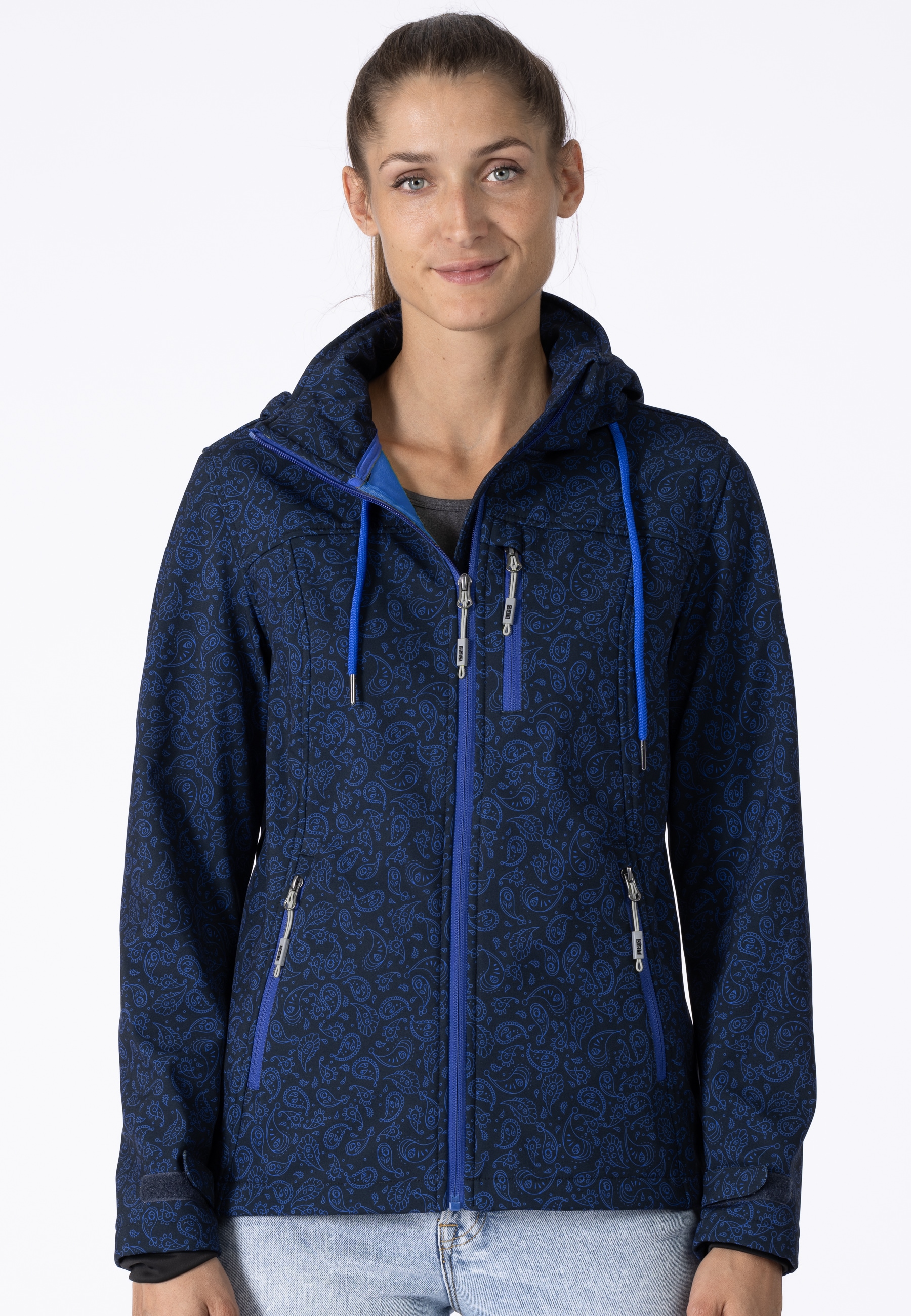 DEPROC Active Softshelljacke "SUN PEAK II WOMEN", mit abnehmbarer Kapuze