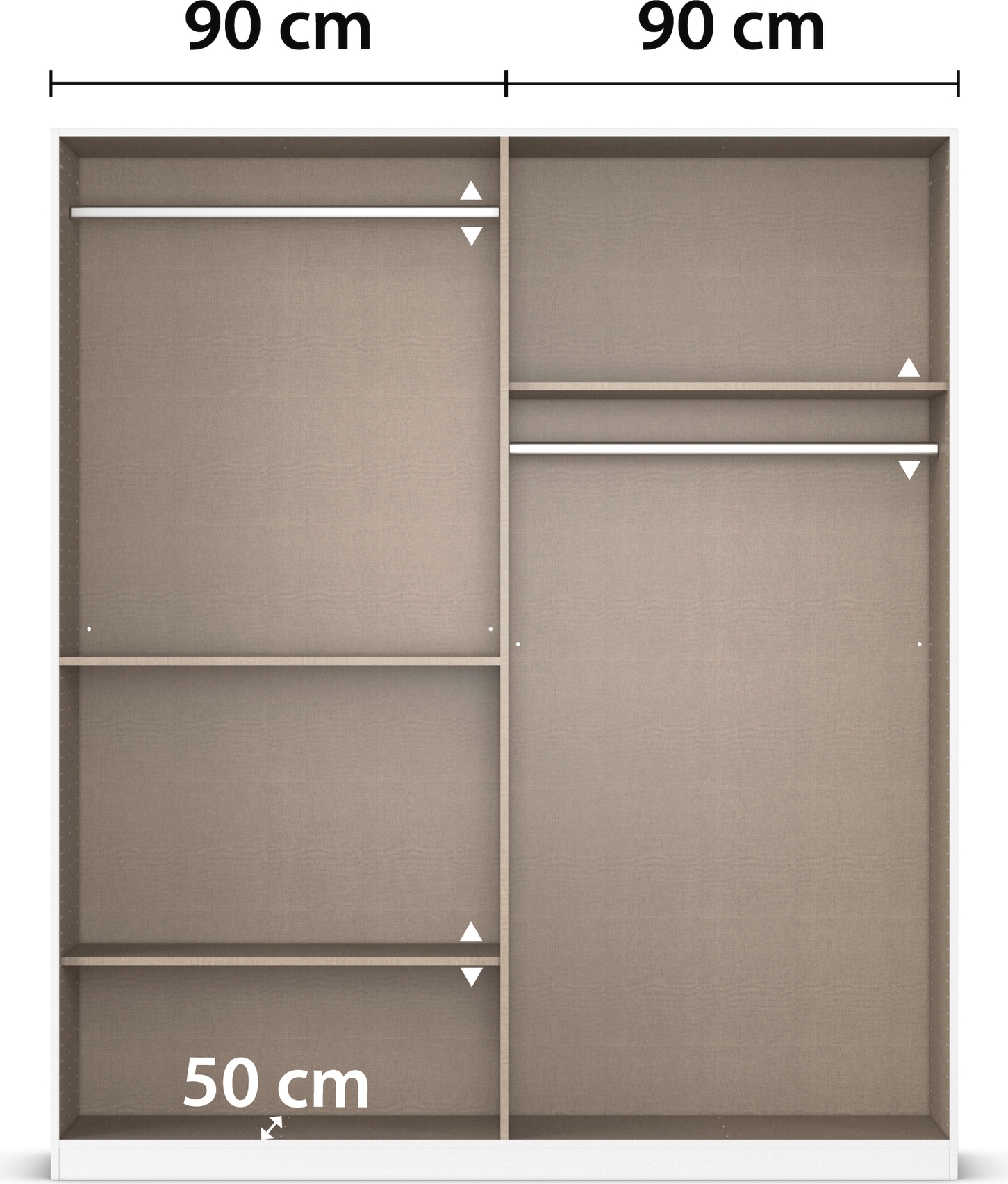 rauch Schlafzimmer-Set »Komplettzimmer Komplettschlafzimmer Schlafzimmer-Set (3-St.) MAIKA«, (Set, 3 tlg.), Schrank 3 Breiten, 2 Höhen, Bett 100 cm, Nachttisch MADE IN GERMANY