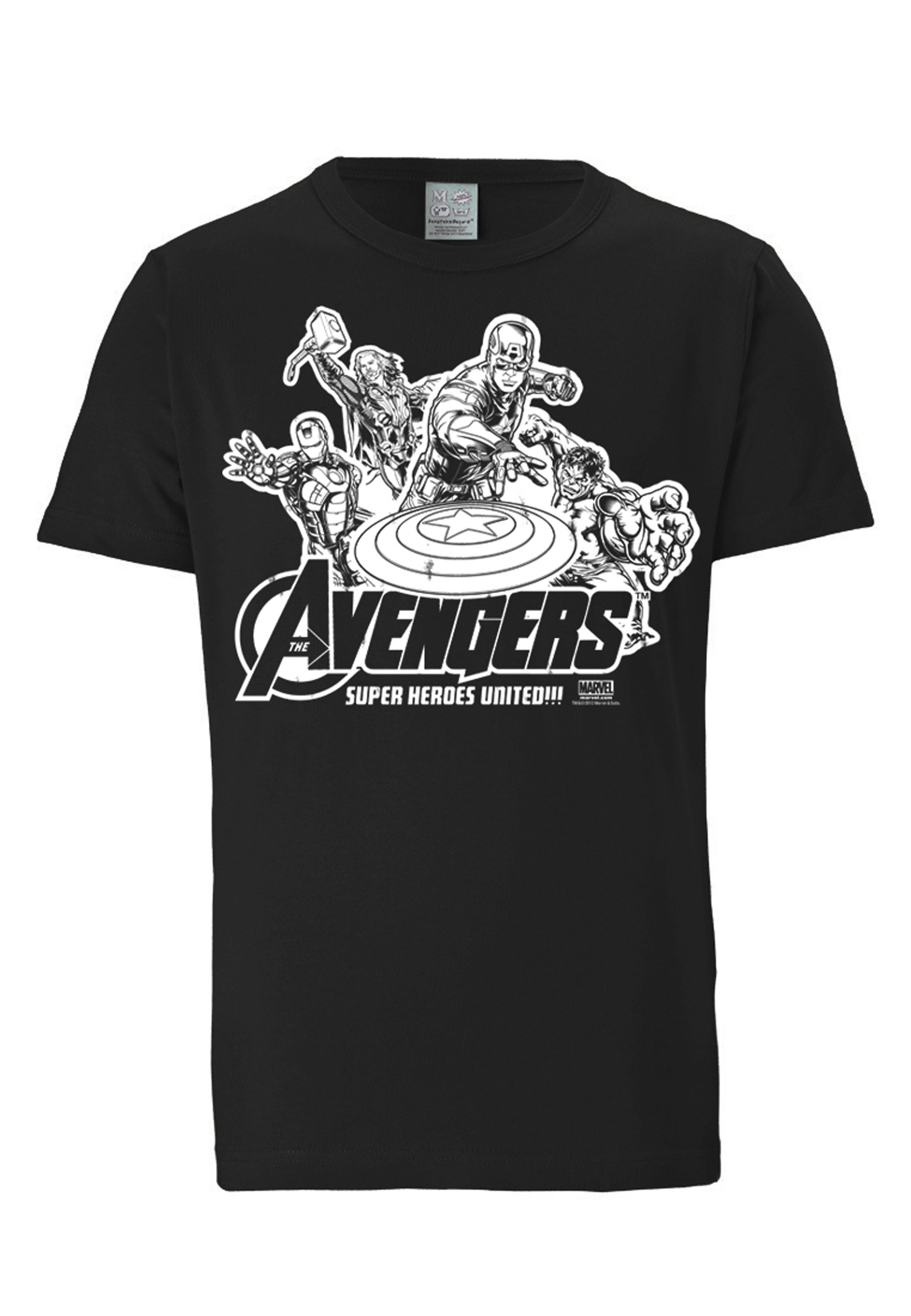 LOGOSHIRT T-Shirt »Marvel Comics - Avengers«, mit lizenziertem Print