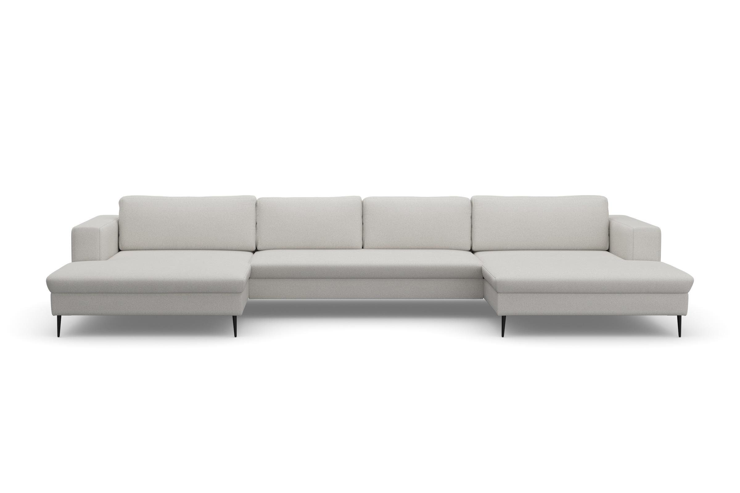 DOMO collection Wohnlandschaft "Modica U-Form aktuelles, kubisches Design m günstig online kaufen