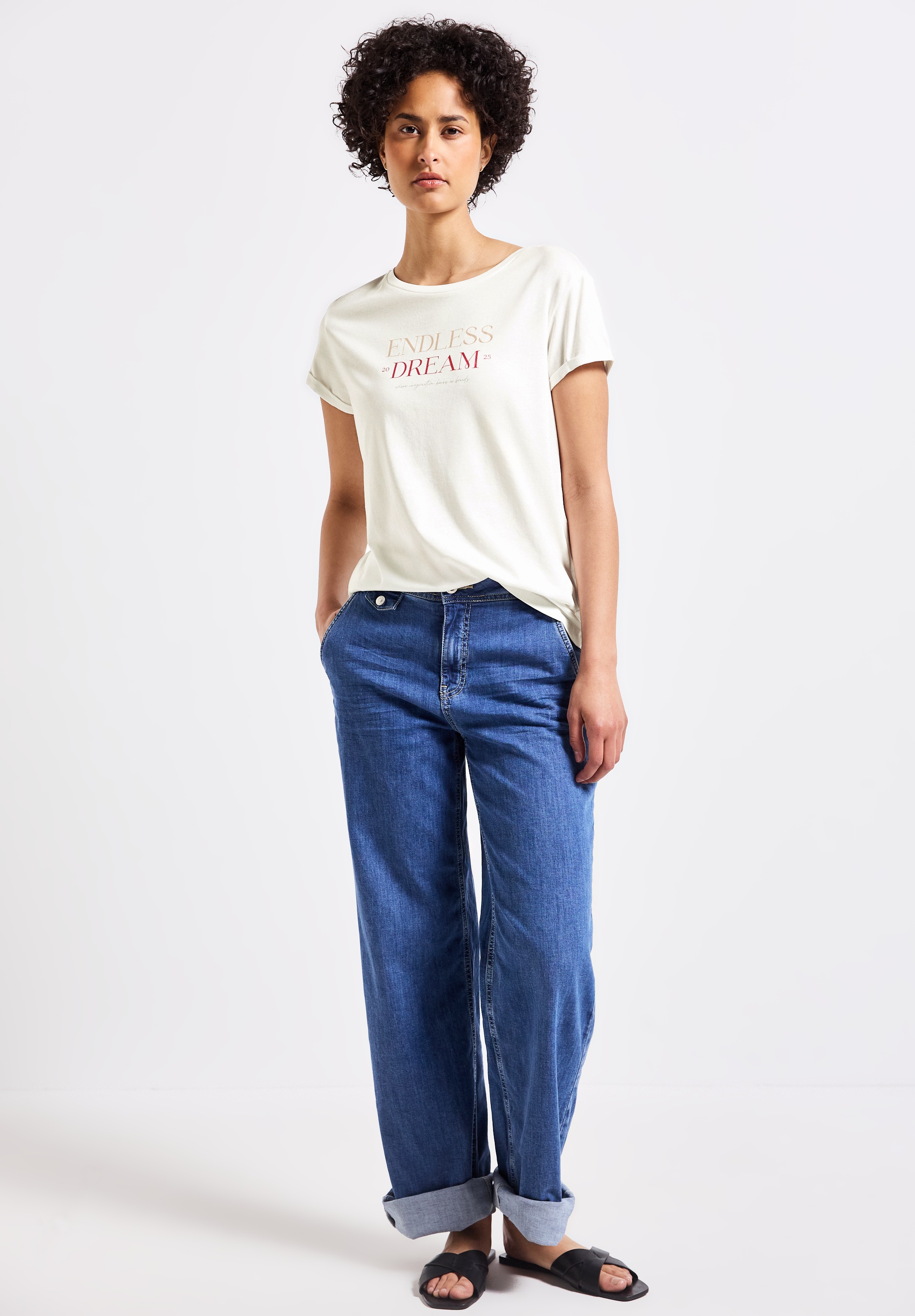 STREET ONE T-Shirt, mit Rundhalsausschnitt