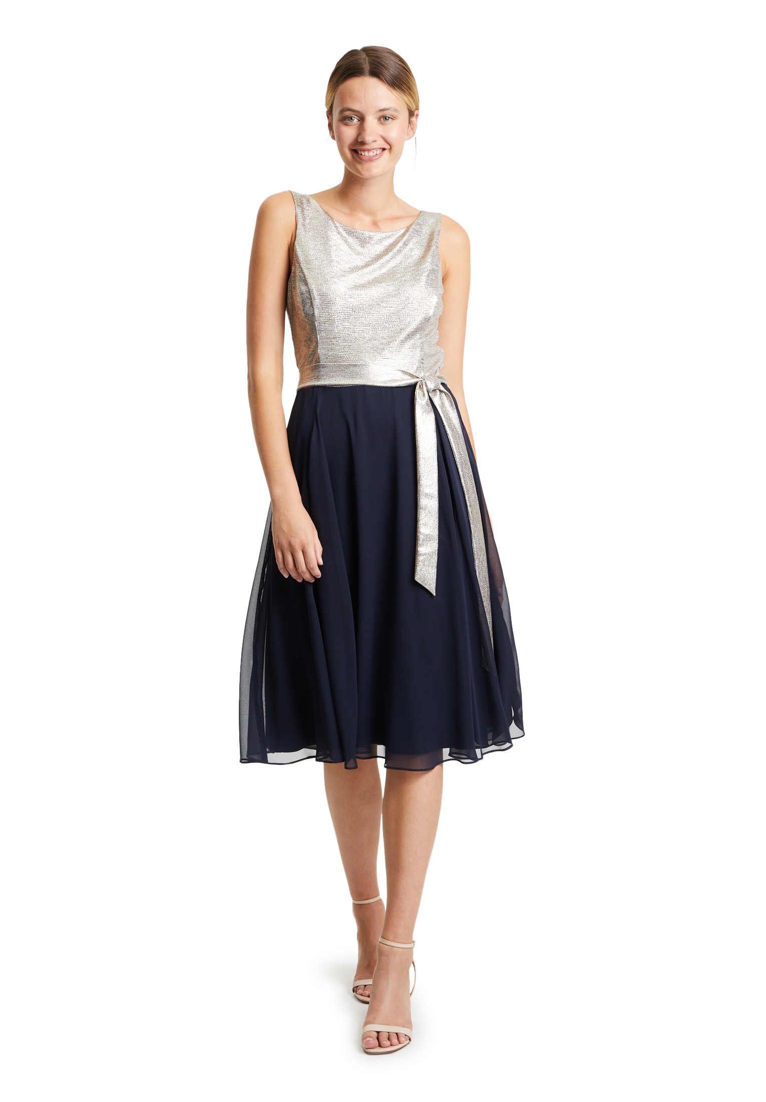 Vera Mont Cocktailkleid »Vera Mont Cocktailkleid mit Gürtel«, Materialmix