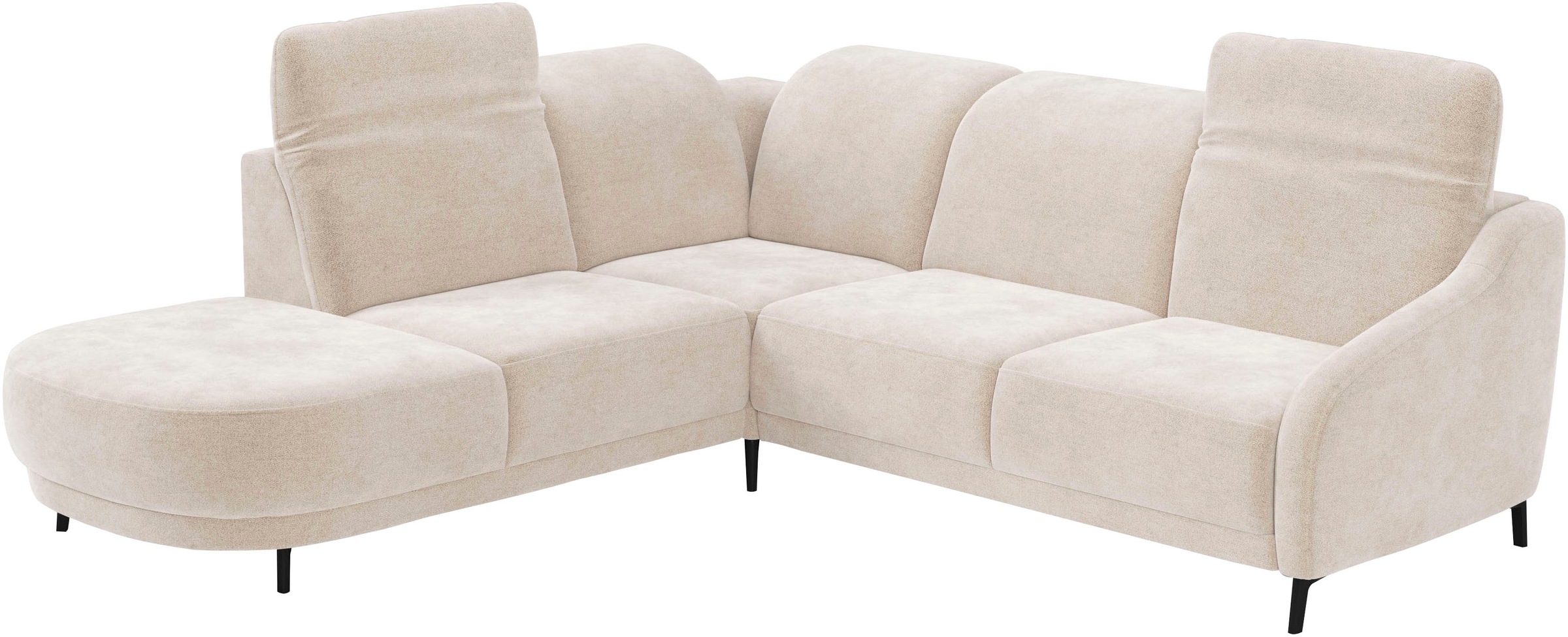 sit&more Ecksofa »Blues L-Form«, wahlweise mit Klapptisch und USB