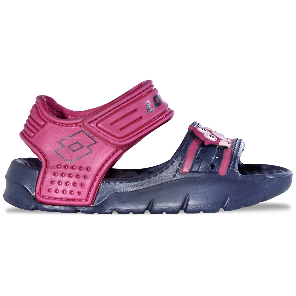 Sandale LOTTO, Mädchen, Gr. 30, navy, pink, Synthetik, mehrfarbig, Schuhe Sandale, - ideal für Spielplatz, Strand & Wasser