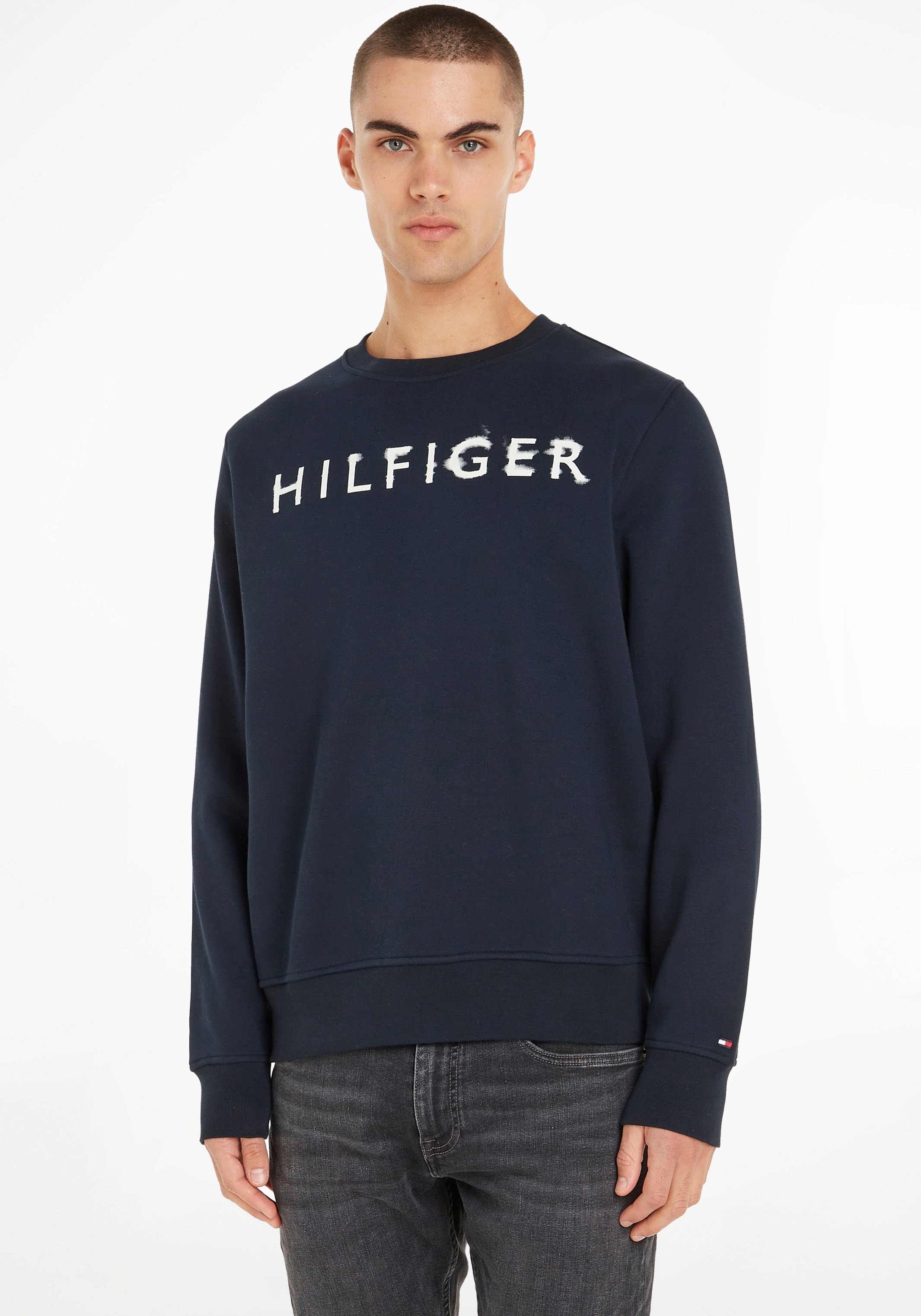 Tommy Hilfiger Sweatshirt »HILFIGER INK CREWNECK« ▷ für | BAUR