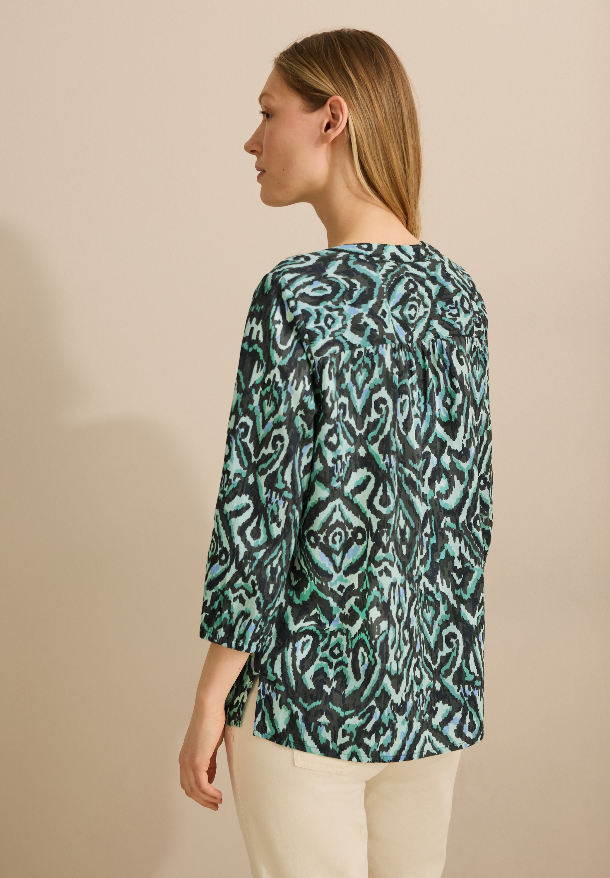 Cecil Klassische Bluse mit All-Over Print günstig online kaufen